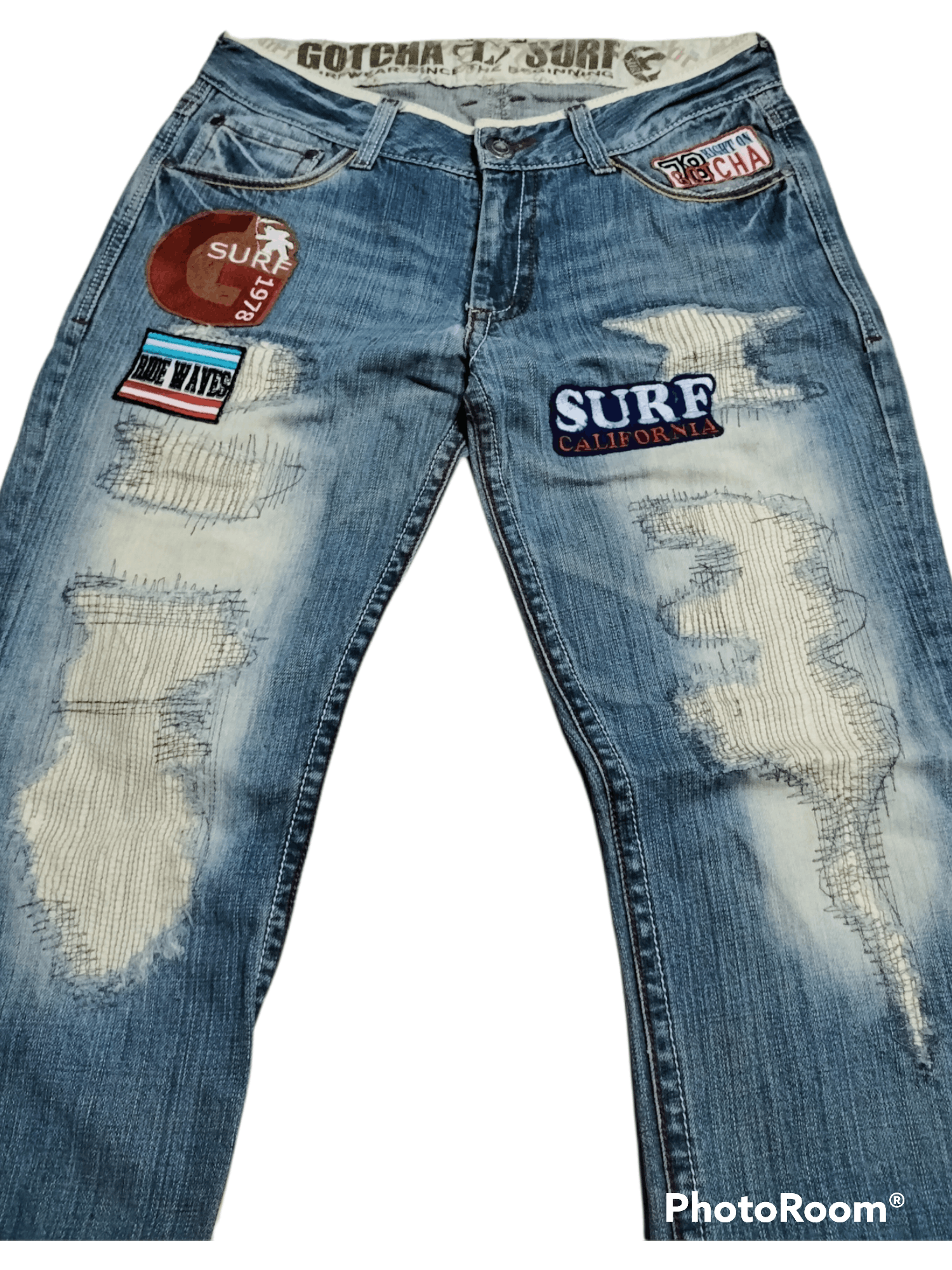 Gotcha Vintage Gotcha International Patches Surfing Patchwork Size US 35 - 3 Thumbnail