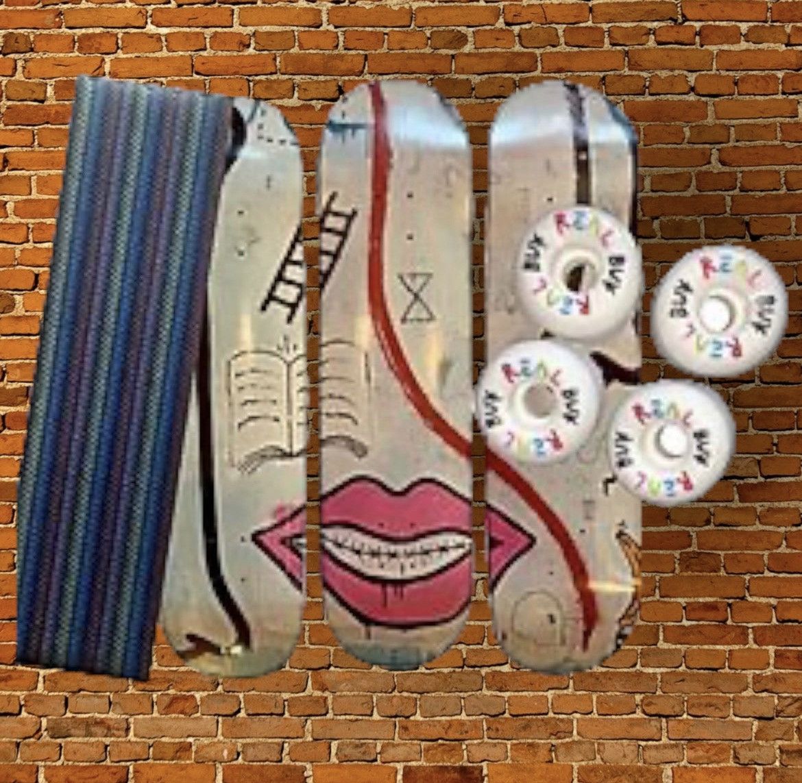 Other 🆕 TRouBLe AnDReW 😈 3 PCs SKaTeBoaRD🛹 Art SeT 🖼 Size ONE SIZE - 1 Thumbnail