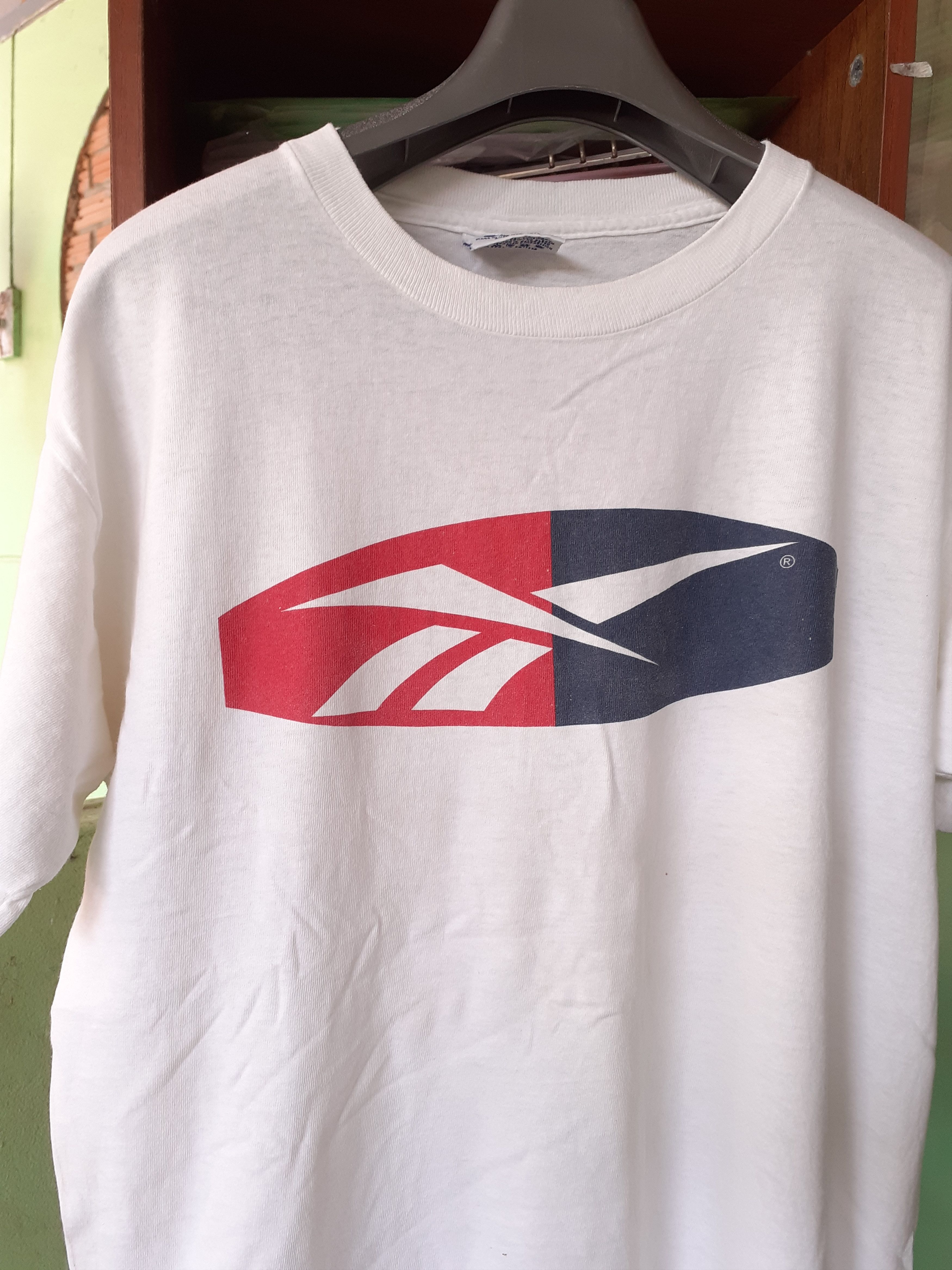 Reebok × Vintage Vintage Reebok Big Logo Thin 90s 80s Made in Usa Size US M / EU 48-50 / 2 - 1 Thumbnail