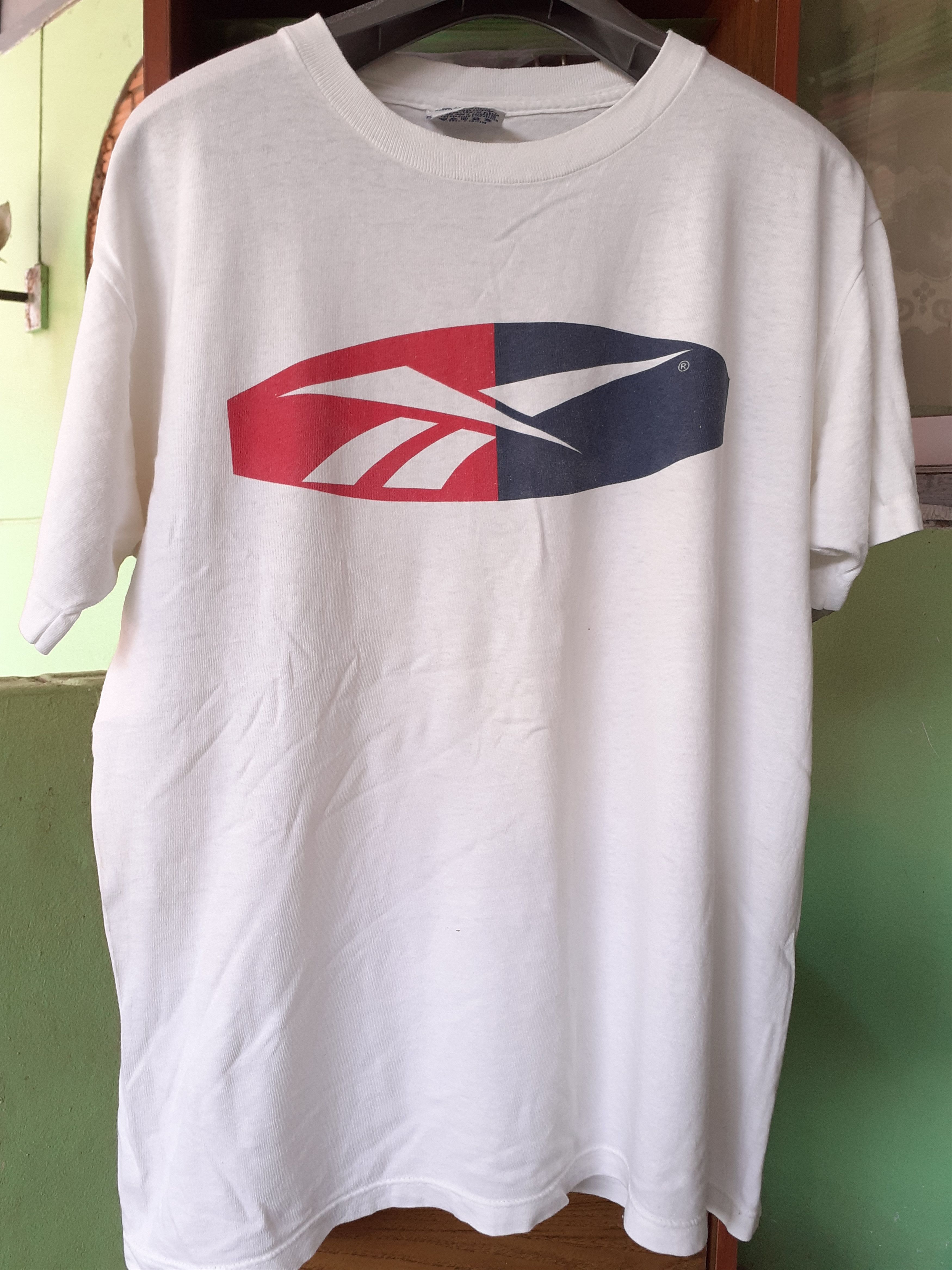Reebok × Vintage Vintage Reebok Big Logo Thin 90s 80s Made in Usa Size US M / EU 48-50 / 2 - 2 Thumbnail
