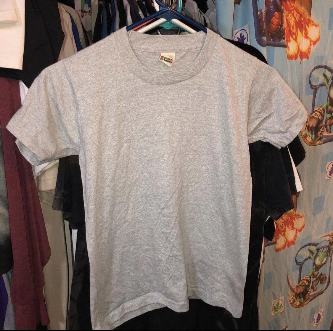Vintage 90s Vintage Screenstars Blank Single Stitch T made in usa Size US XS / EU 42 / 0 - 2 Thumbnail
