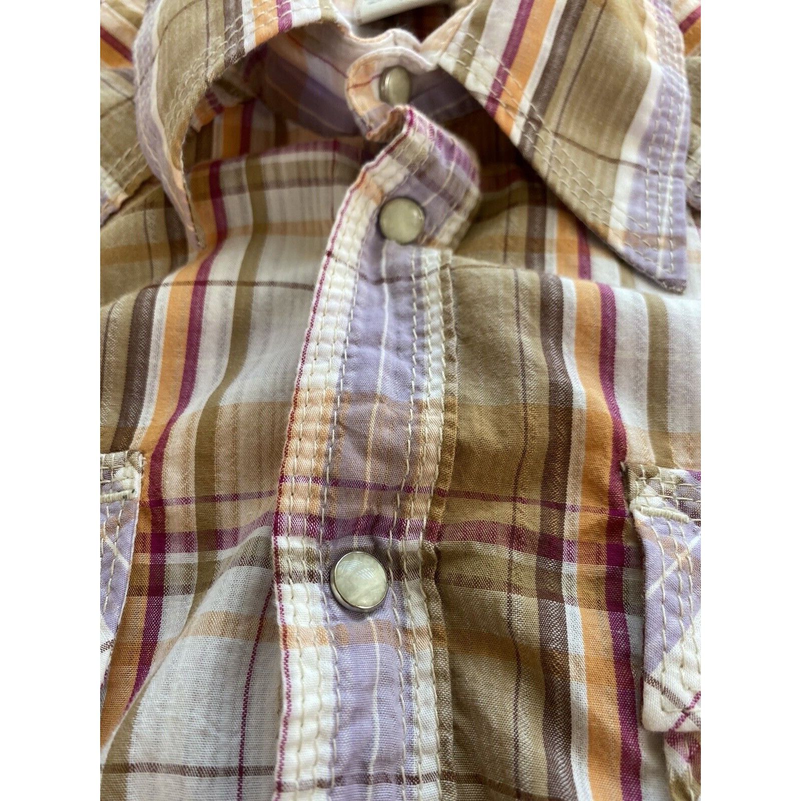 True Religion True Religion Mens Pearl Snap Button Up Shirt Mens Size XL Size US XL / EU 56 / 4 - 4 Thumbnail