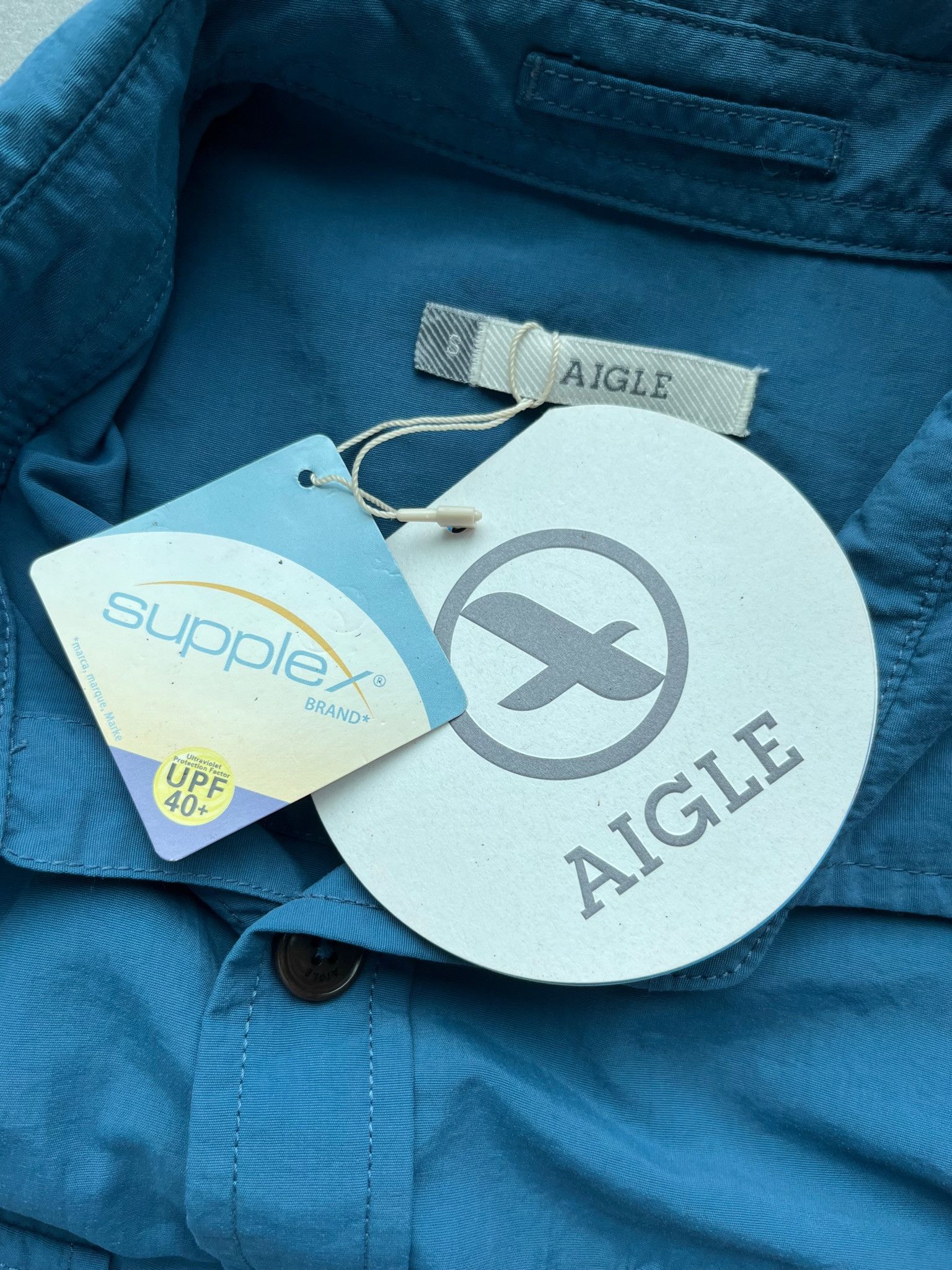 Aigle Aigle Franch Mens Japan Edition Navy Outdoor Hking Shirt Size US S / EU 44-46 / 1 - 18 Thumbnail