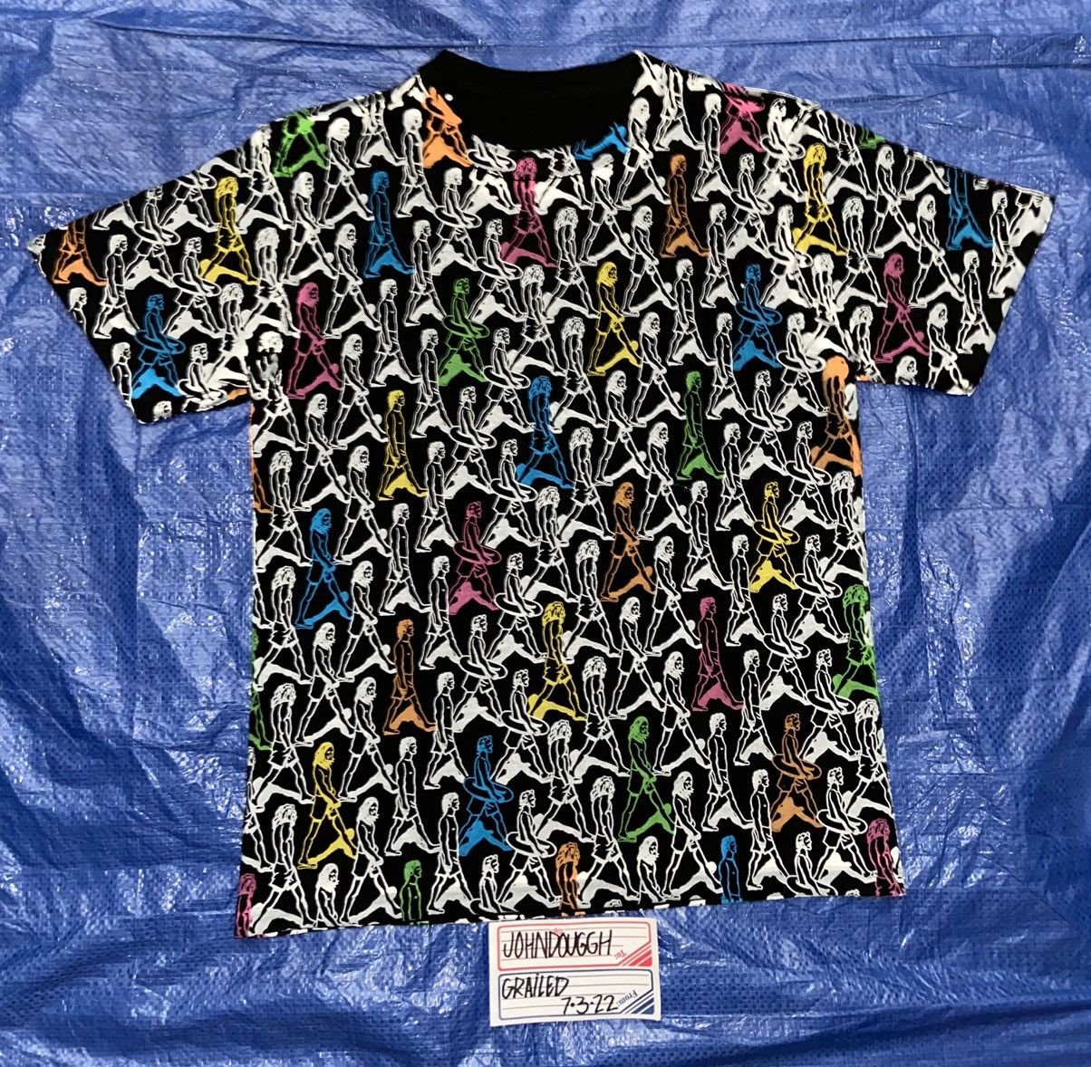 Japanese Brand × Number (N)ine × Takahiromiyashita The Soloist. *rare* Handprinted SS2002 Number Nine Inside Out Shirt Size US L / EU 52-54 / 3 - 1 Thumbnail