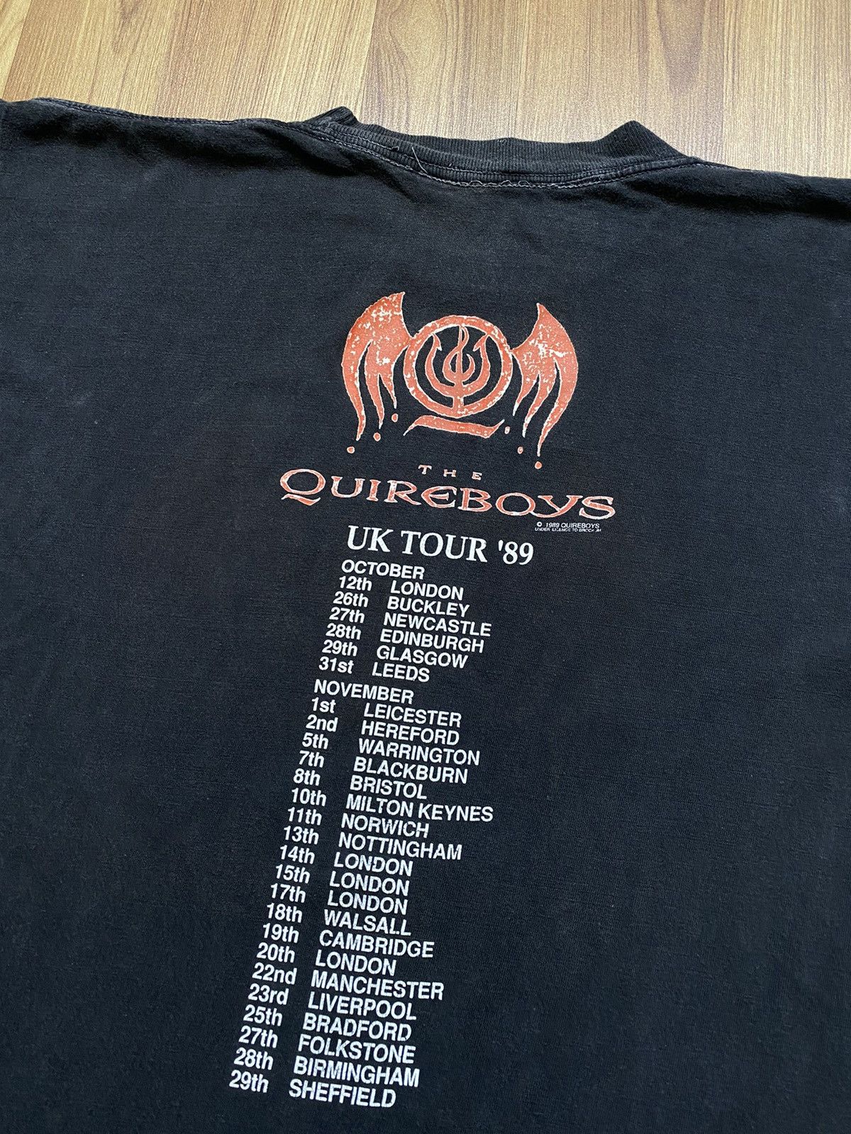 Band Tees Vintage 1989 The Quireboys T Shirt Tee Pink Floyd Doors Size US L / EU 52-54 / 3 - 7 Thumbnail