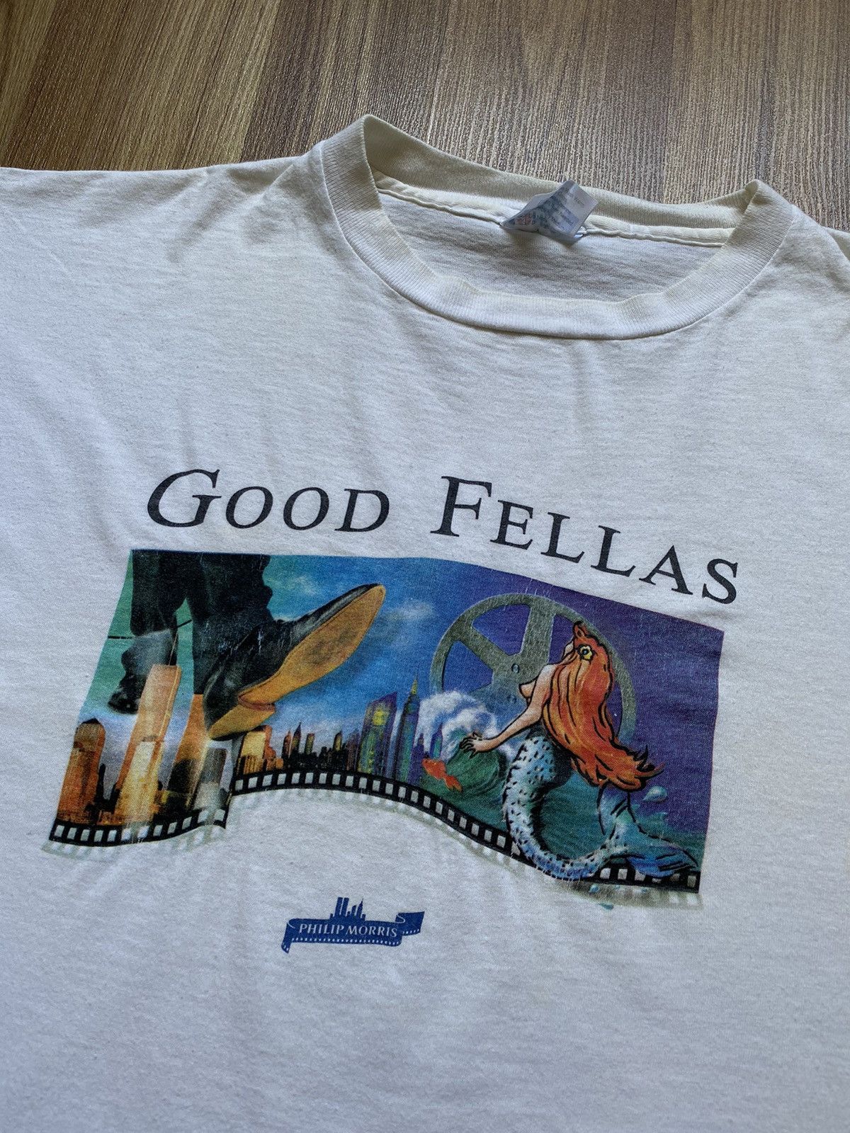 Vintage Vintage Good Fellas Philip Morris T Shirt Tee Marlboro Movie Size US XL / EU 56 / 4 - 2 Thumbnail
