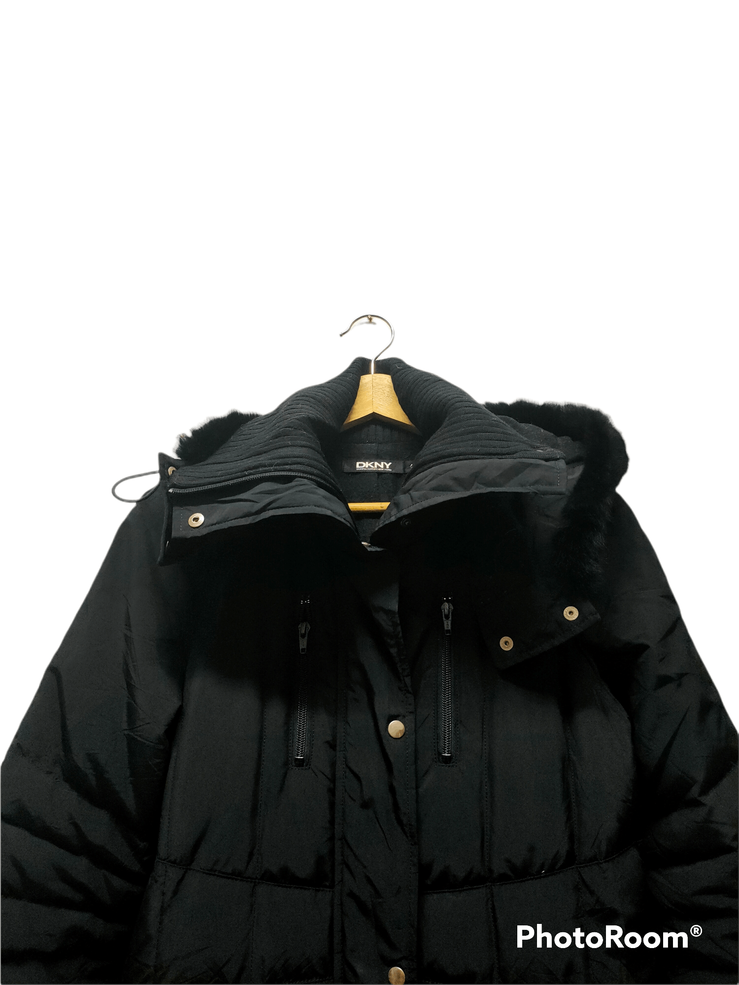DKNY D&G Donna Karan long PUFFER JACKET hoodie Size US M / EU 48-50 / 2 - 4 Thumbnail