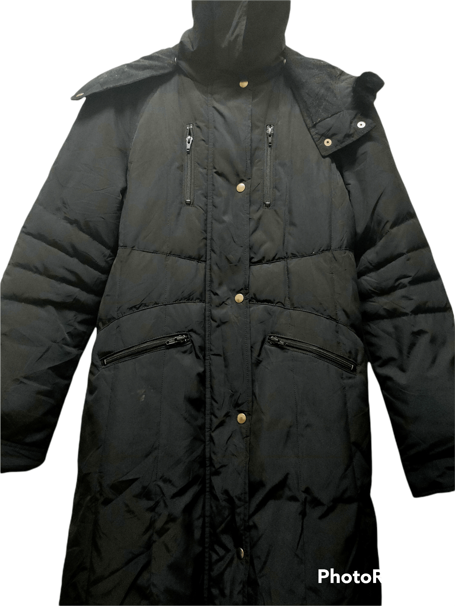 DKNY D&G Donna Karan long PUFFER JACKET hoodie Size US M / EU 48-50 / 2 - 2 Thumbnail