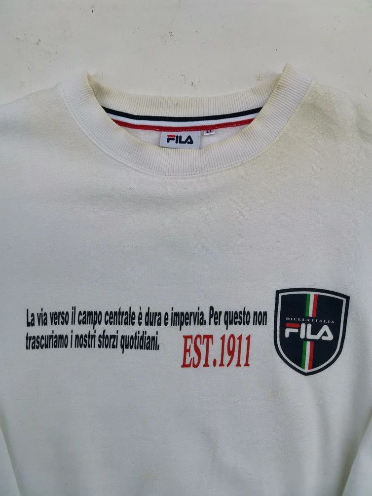Fila Vintage Fila Big Logo Sweatshirts Size US L / EU 52-54 / 3 - 3 Thumbnail