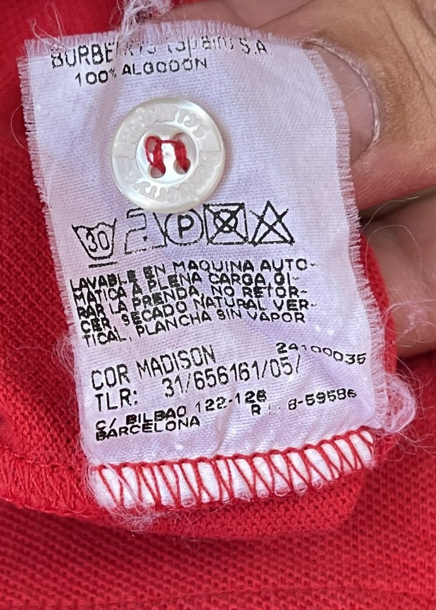 Burberry Coton Burberry shirt Tshirt Summer red size M Size US M / EU 48-50 / 2 - 9 Thumbnail