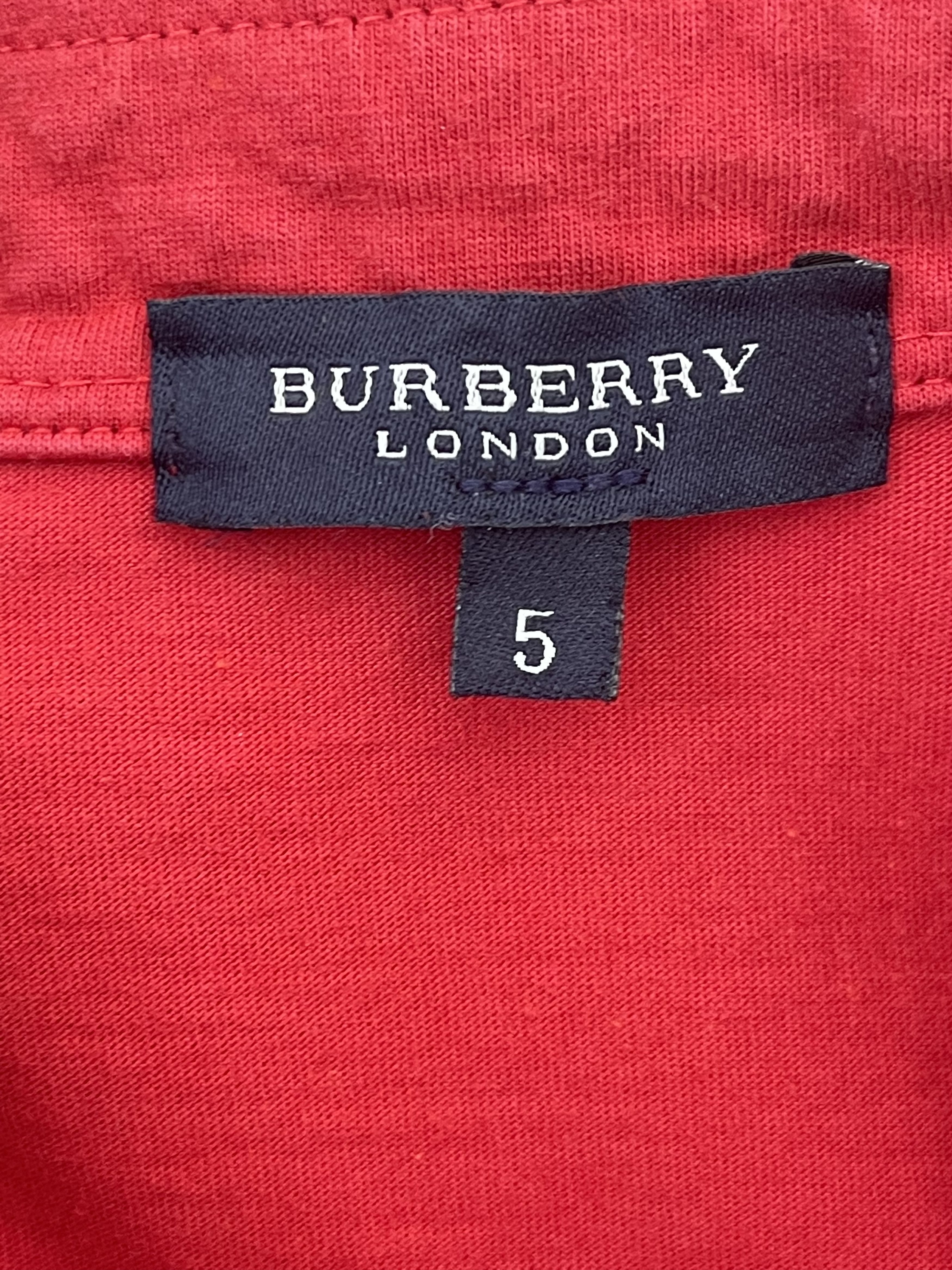 Burberry Coton Burberry shirt Tshirt Summer red size M Size US M / EU 48-50 / 2 - 5 Thumbnail