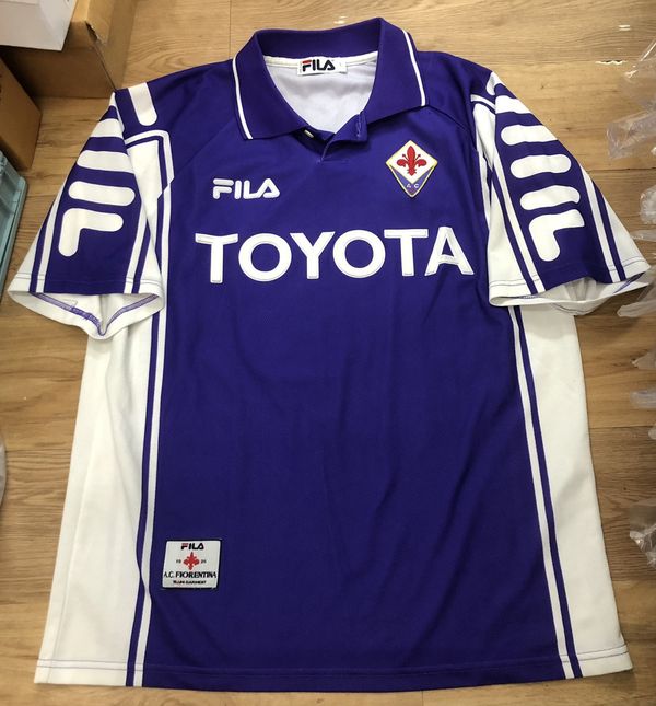 Fiorentina 1998 BATISTUTA #9 Nintendo Retro Football Shirt Jersey