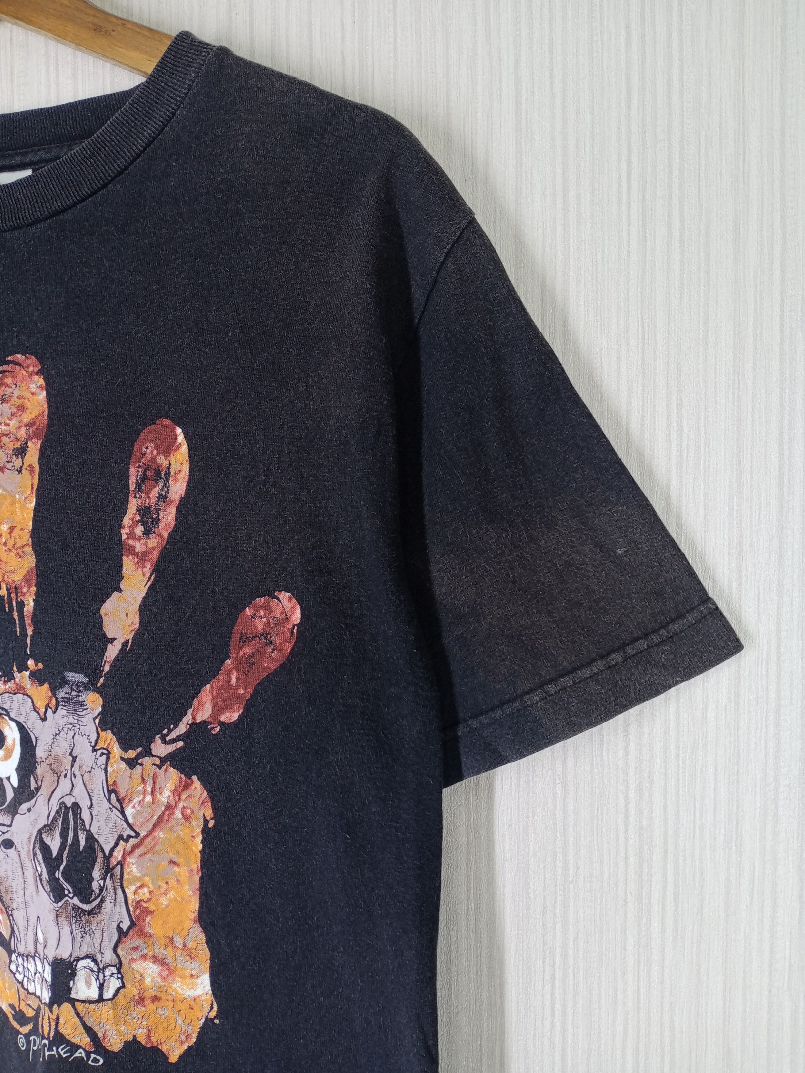 Metallica Rare Vintage 90's Pushead Hand Of Fear Tshirt Size US S / EU 44-46 / 1 - 3 Thumbnail