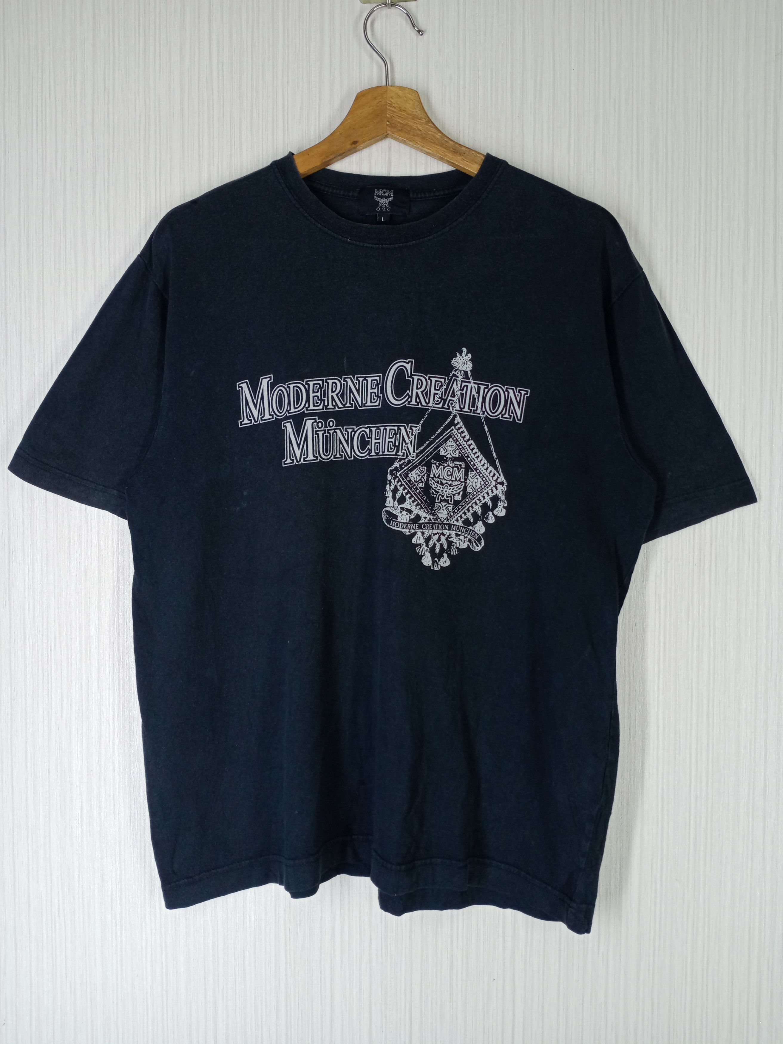 MCM Vintage MCM Big Logo Tshirt Size US L / EU 52-54 / 3 - 1 Thumbnail