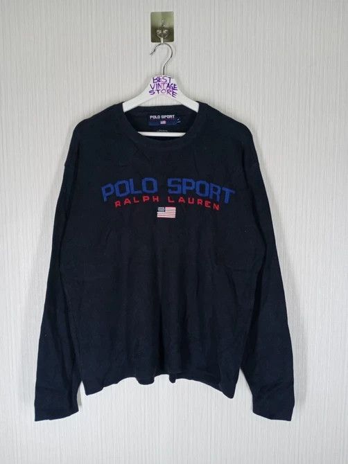 Polo Ralph Lauren Vintage Polo Sport Ralph Lauren Knit Sweatshirt Size US L / EU 52-54 / 3 - 2 Thumbnail