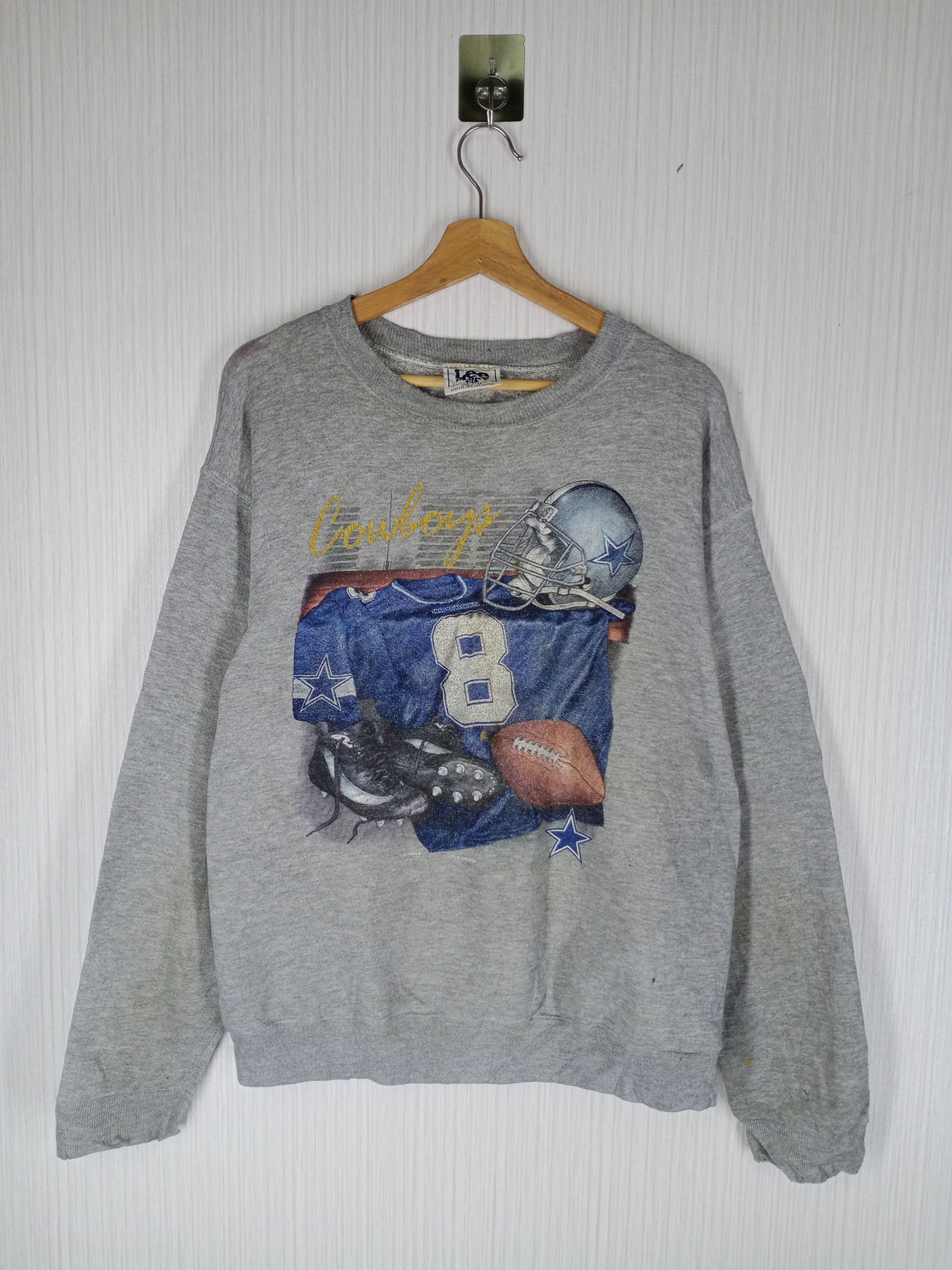 Lee Vintage 90s Dallas Cowboys Crewneck Sweatshirt Size US L / EU 52-54 / 3 - 1 Thumbnail