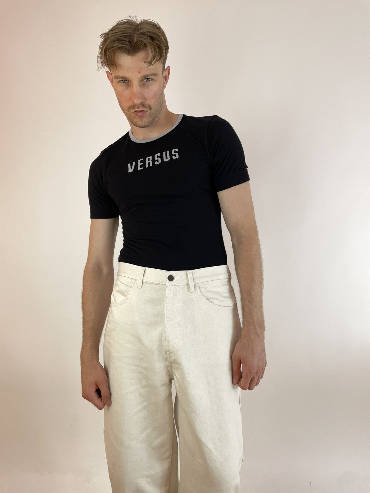 Versus × Versus Versace VERSUS Intimo Mens Three Black T-shirts size L Size US L / EU 52-54 / 3 - 4 Thumbnail