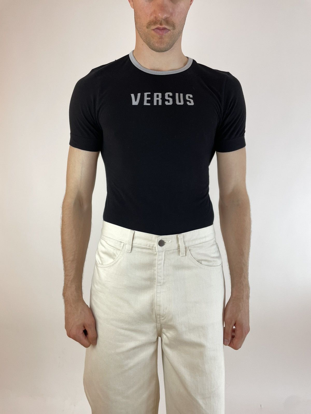 Versus × Versus Versace VERSUS Intimo Mens Three Black T-shirts size L Size US L / EU 52-54 / 3 - 3 Thumbnail