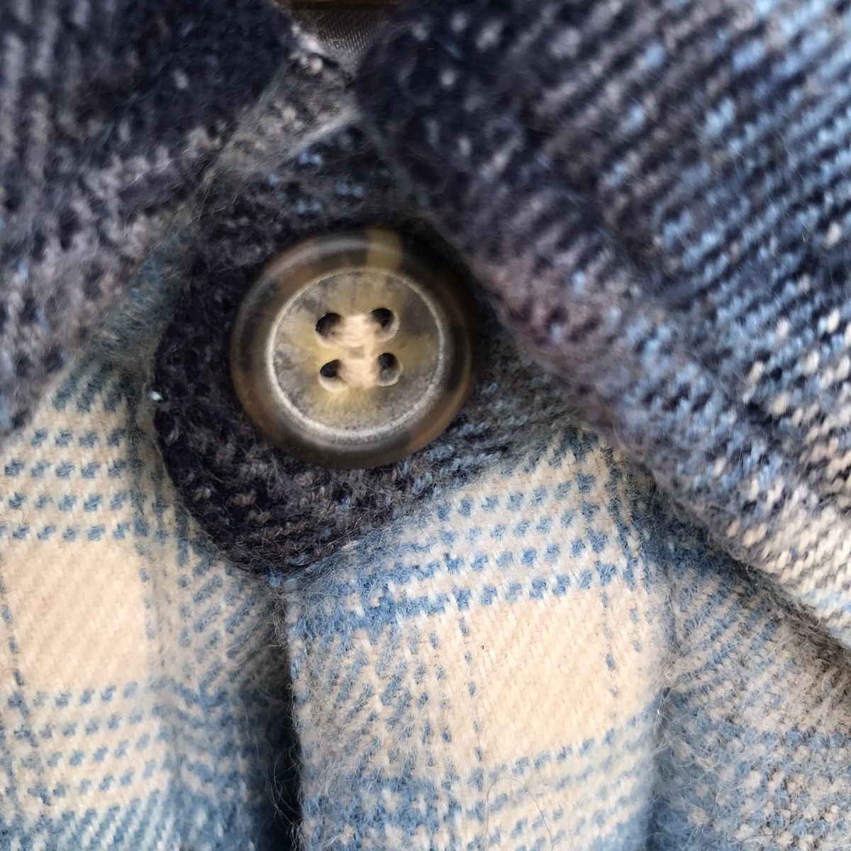 Flannel × Vintage Vtg Flannel Collins Button Up Shirt Size US L / EU 52-54 / 3 - 5 Thumbnail