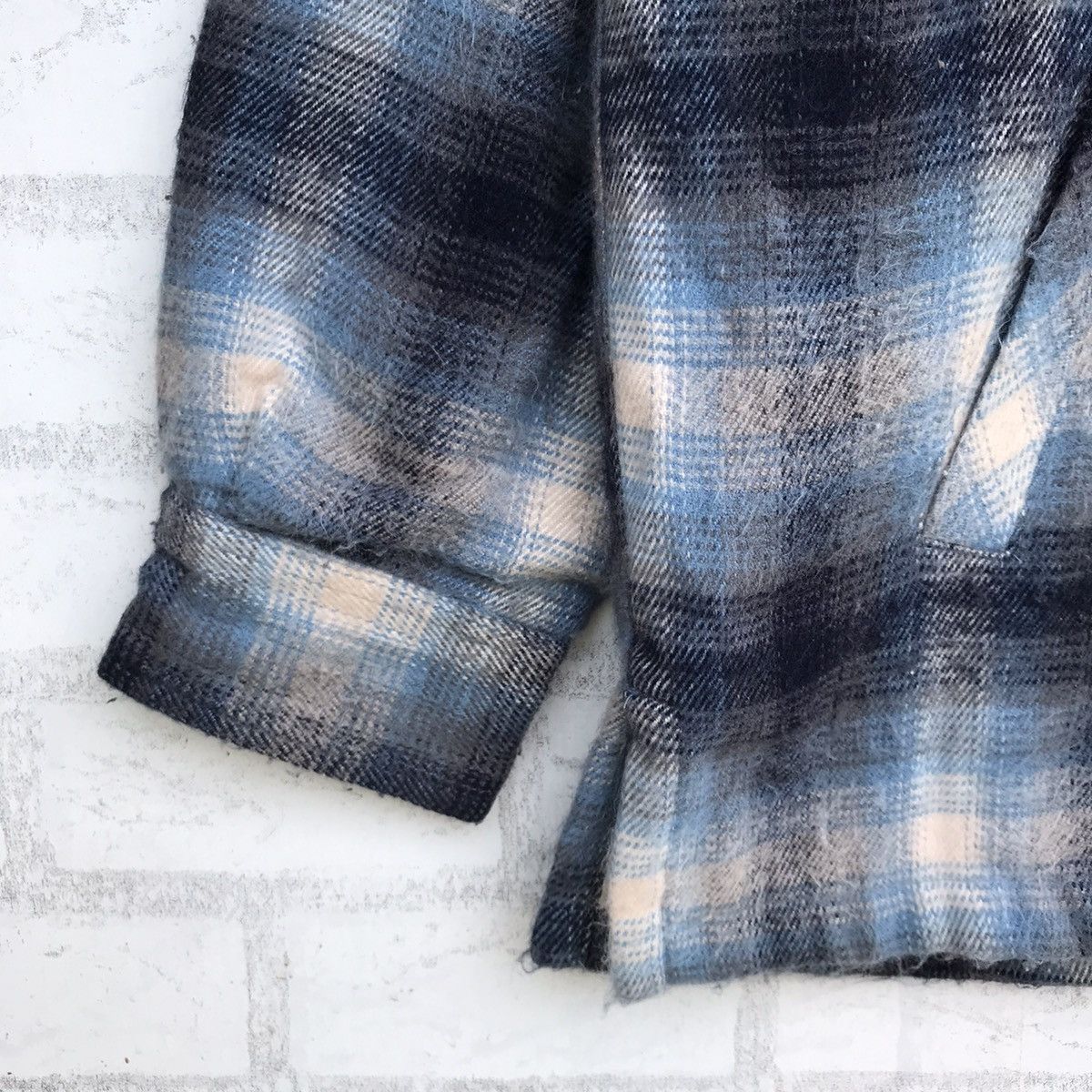 Flannel × Vintage Vtg Flannel Collins Button Up Shirt Size US L / EU 52-54 / 3 - 8 Thumbnail