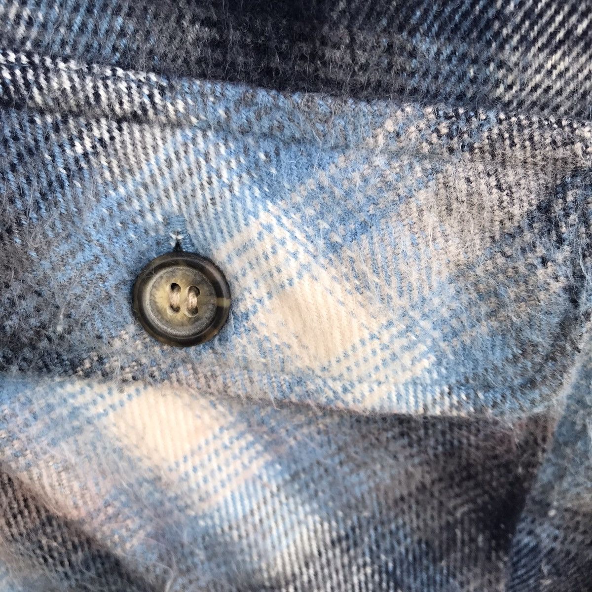 Flannel × Vintage Vtg Flannel Collins Button Up Shirt Size US L / EU 52-54 / 3 - 6 Thumbnail
