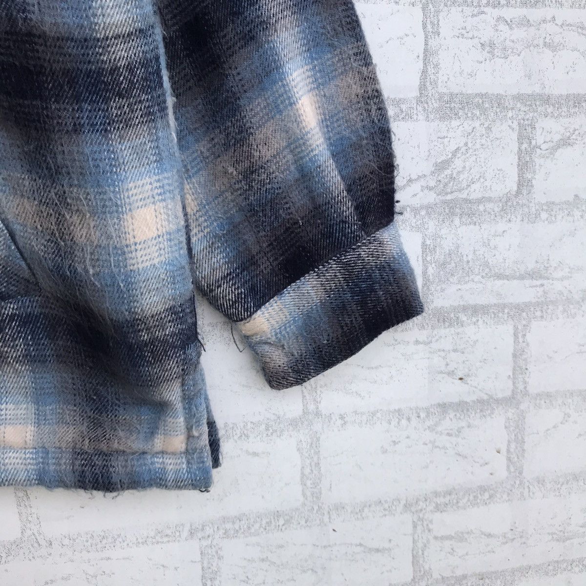Flannel × Vintage Vtg Flannel Collins Button Up Shirt Size US L / EU 52-54 / 3 - 7 Thumbnail
