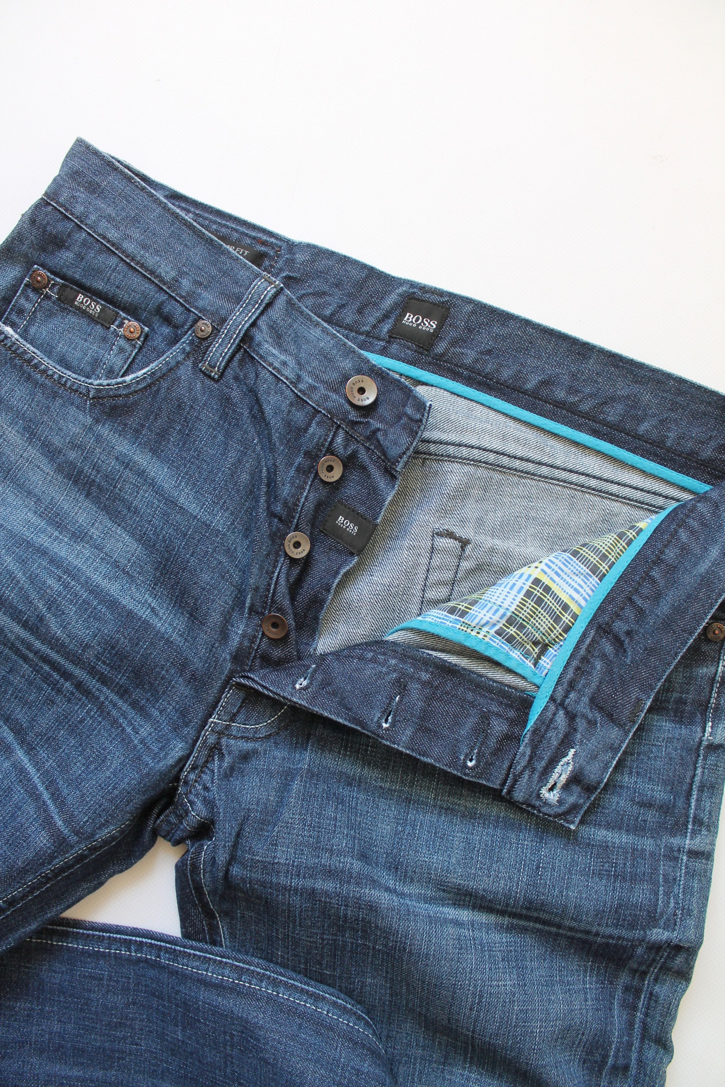 Hugo Boss HUGO BOSS SCOUT1 Regular fit W 34 denim pants faded Size US 34 / EU 50 - 14 Thumbnail
