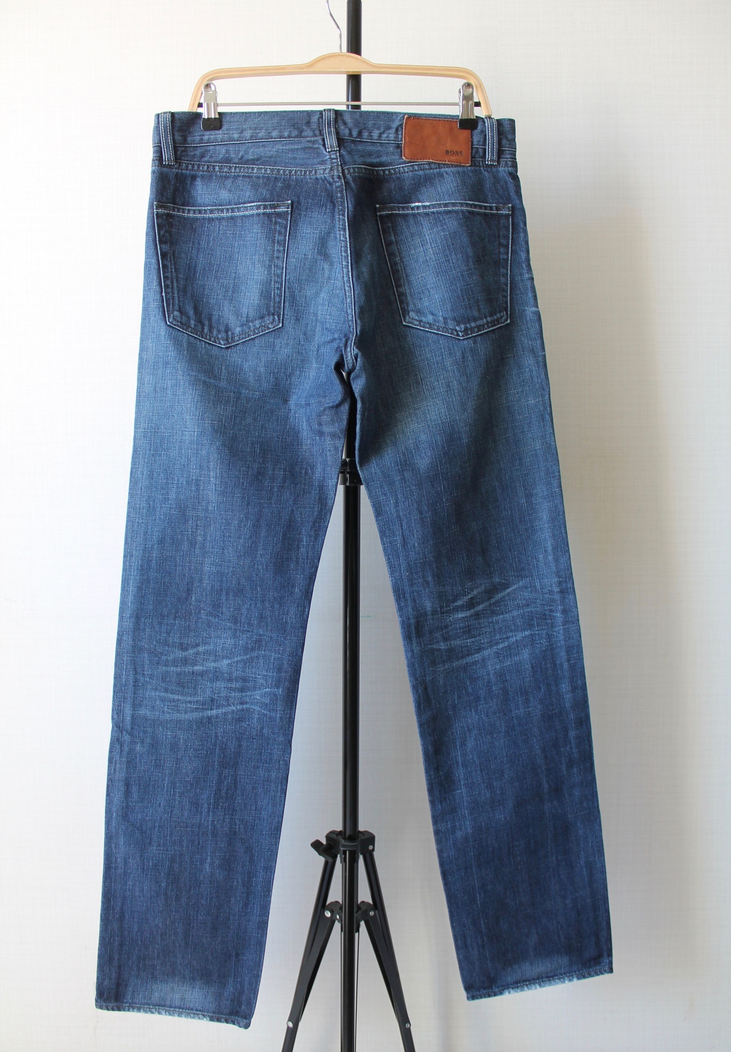 Hugo Boss HUGO BOSS SCOUT1 Regular fit W 34 denim pants faded Size US 34 / EU 50 - 5 Thumbnail