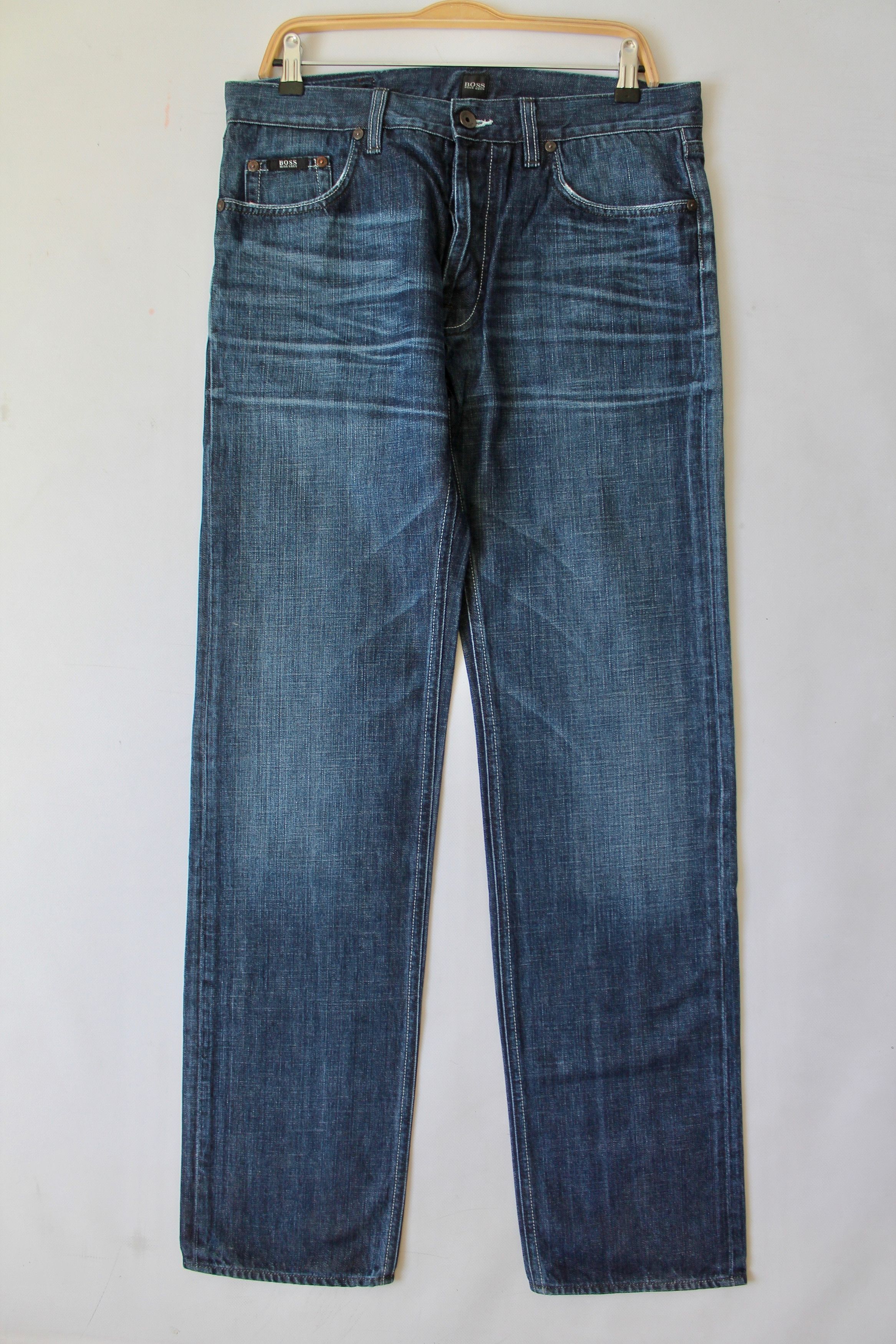 Hugo Boss HUGO BOSS SCOUT1 Regular fit W 34 denim pants faded Size US 34 / EU 50 - 7 Thumbnail