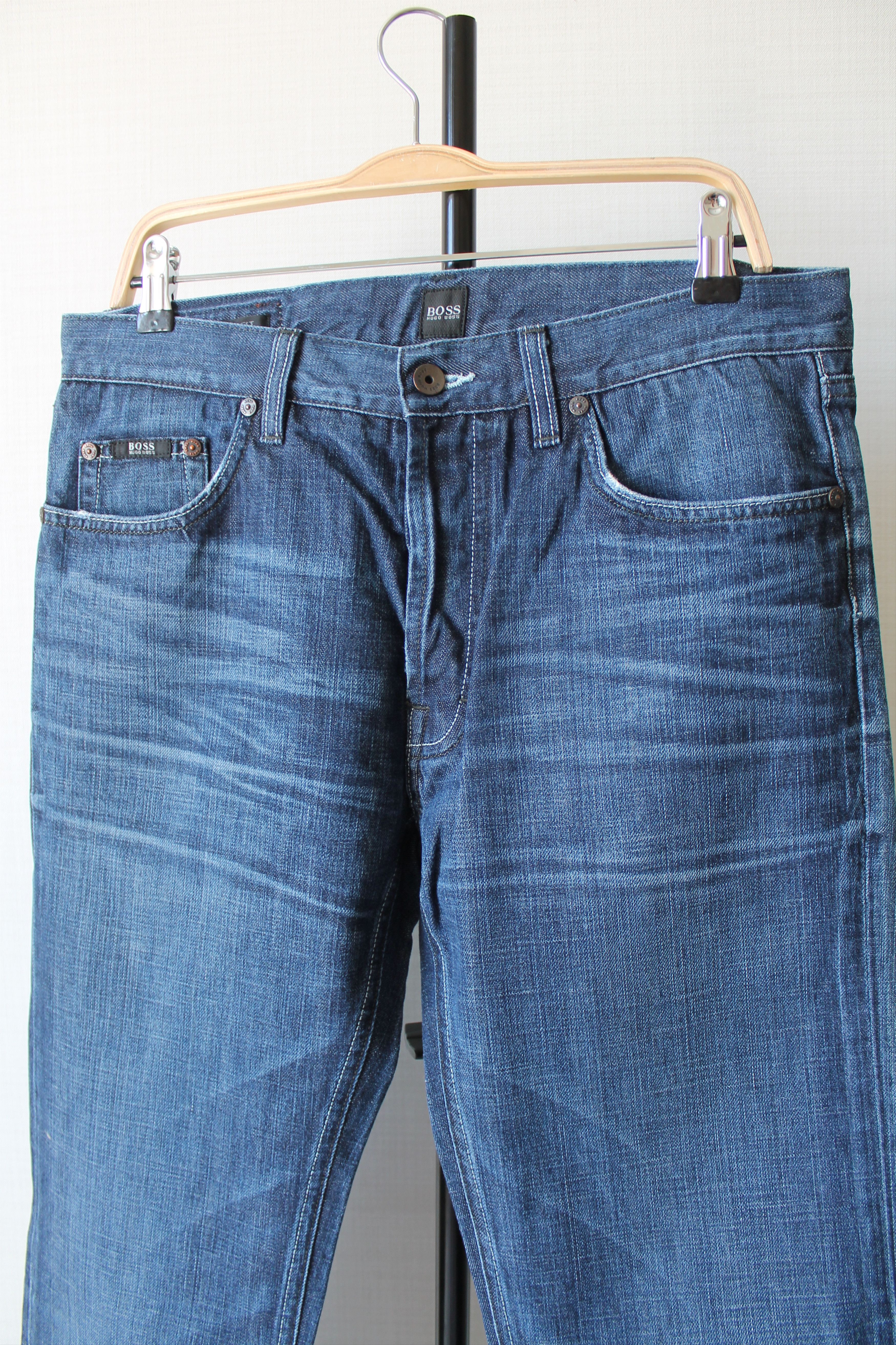 Hugo Boss HUGO BOSS SCOUT1 Regular fit W 34 denim pants faded Size US 34 / EU 50 - 2 Thumbnail