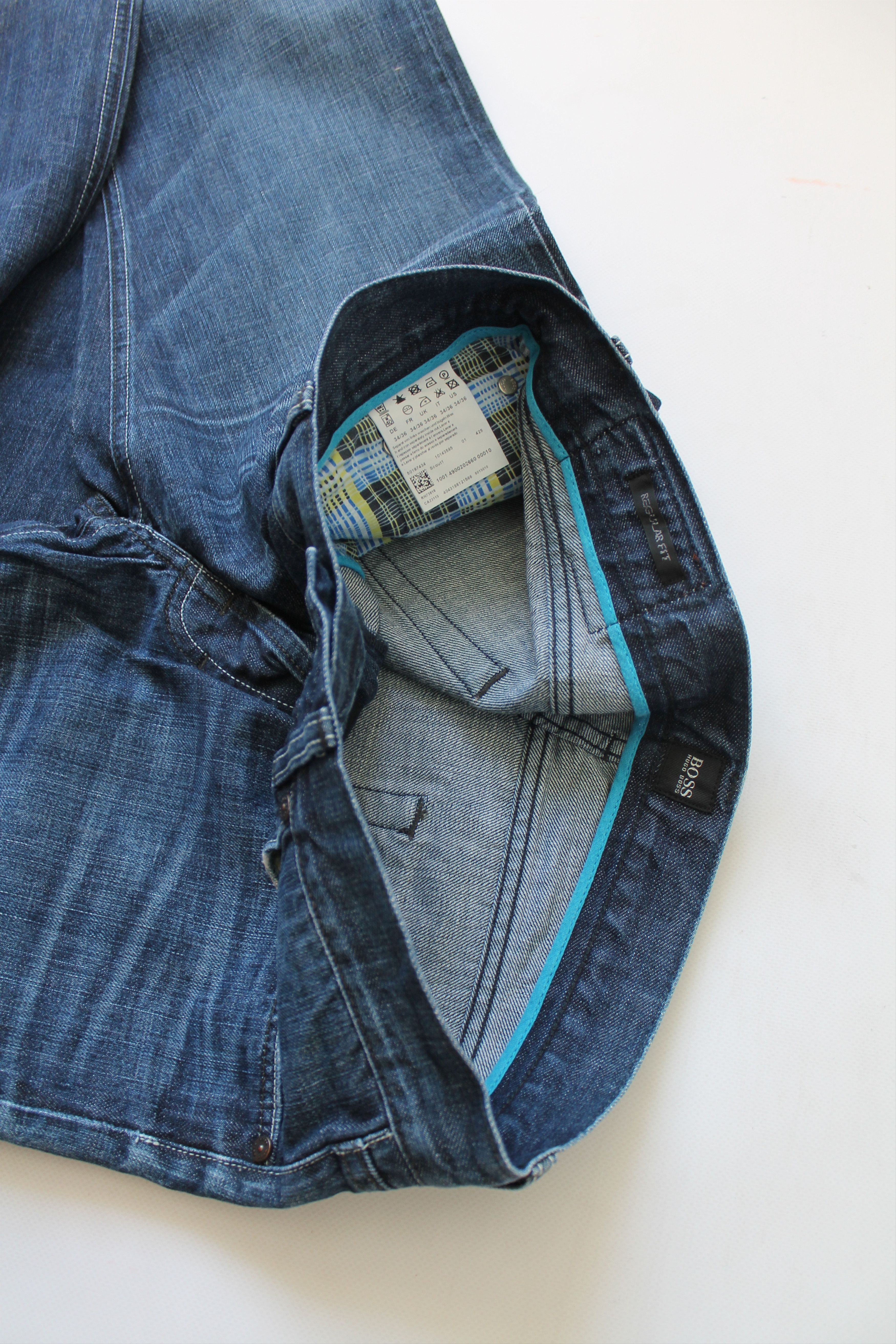 Hugo Boss HUGO BOSS SCOUT1 Regular fit W 34 denim pants faded Size US 34 / EU 50 - 10 Thumbnail