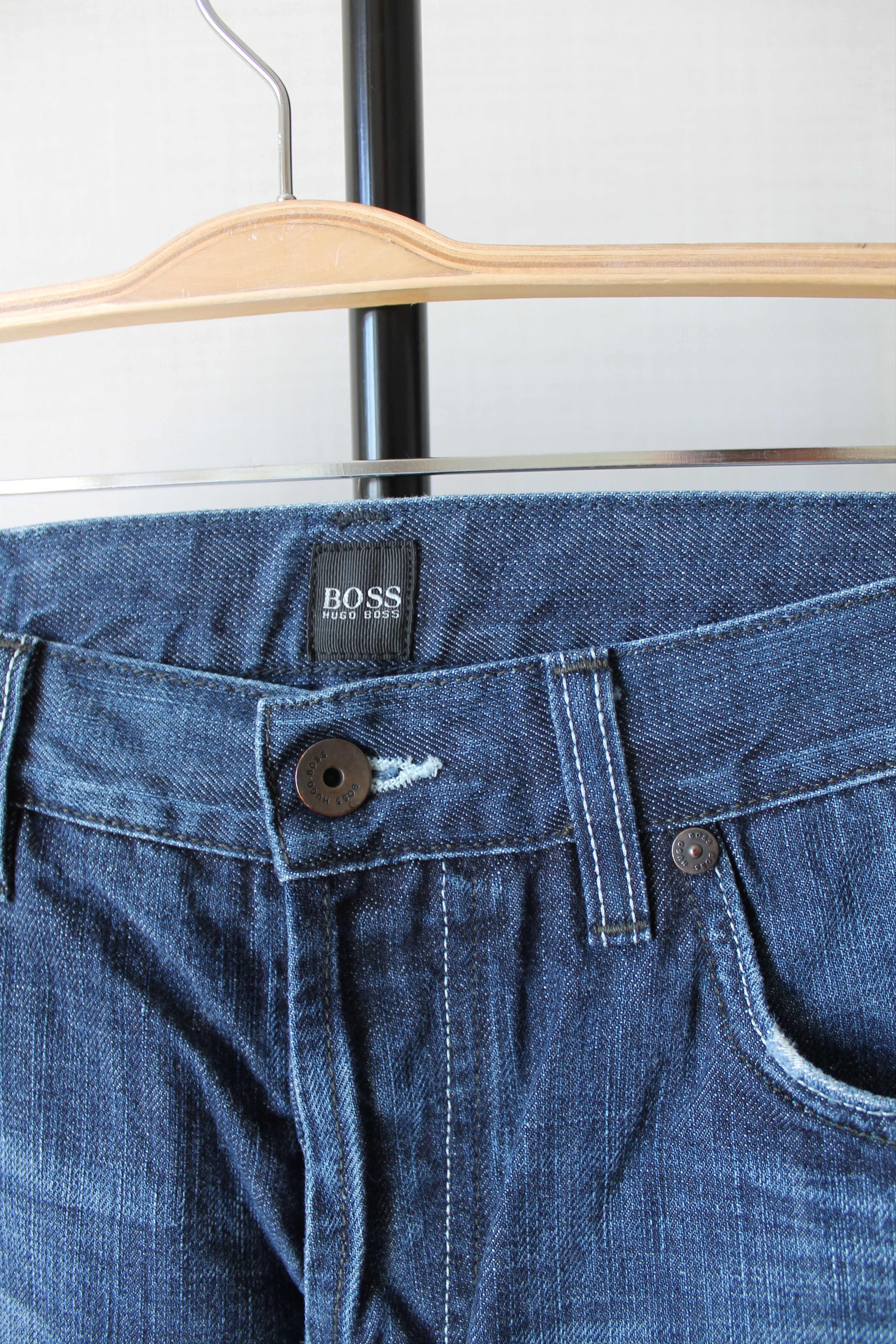 Hugo Boss HUGO BOSS SCOUT1 Regular fit W 34 denim pants faded Size US 34 / EU 50 - 3 Thumbnail