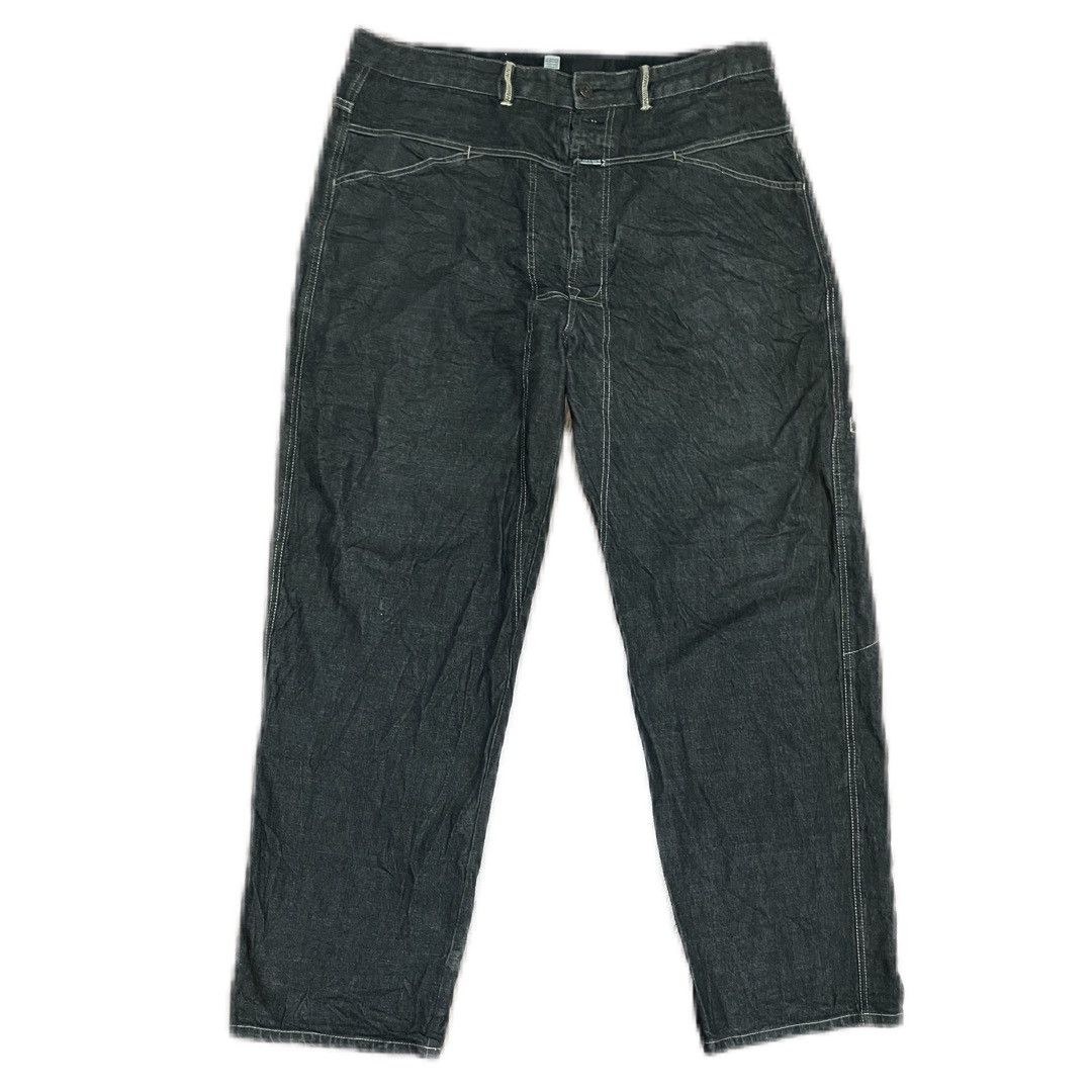 image of Archival Clothing Vintage Marithe Francois Girbaud Mfg Side Pocket Denim Jeans in Black (Size 40)