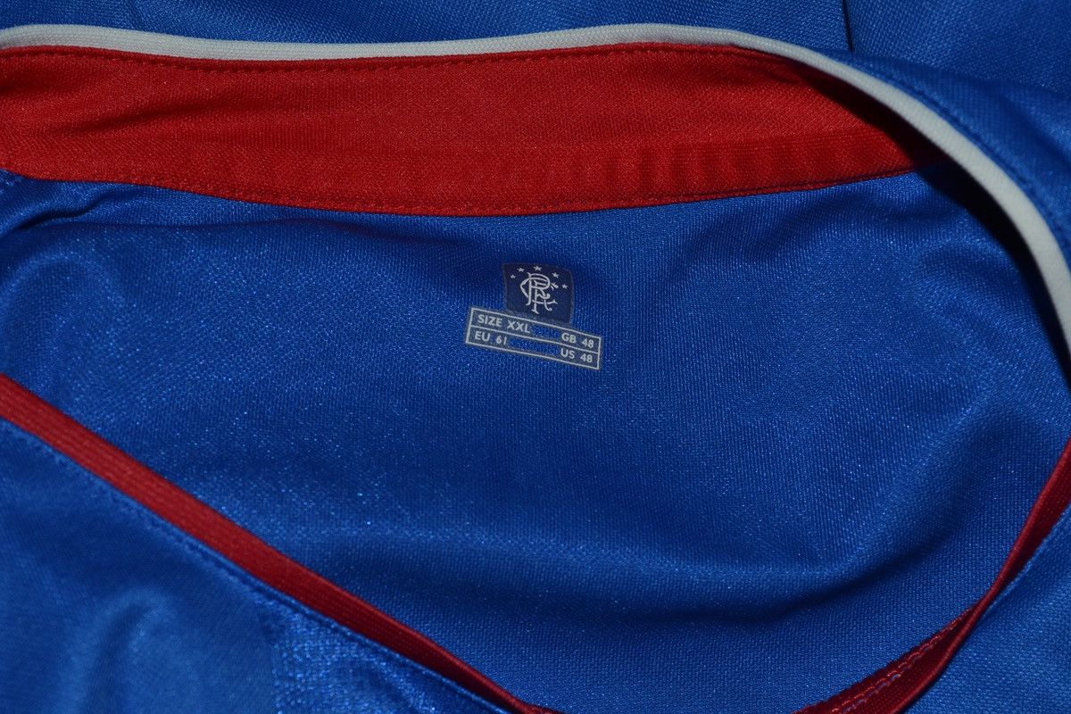 Diadora × Vintage Glasgow Rangers 2005 Home Football Soccer Shirt Jersey XXL Size US XXL / EU 58 / 5 - 8 Thumbnail