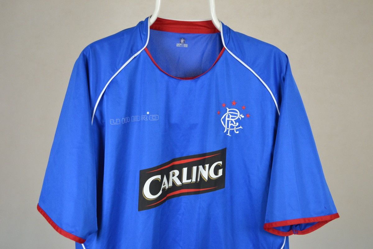 Diadora × Vintage Glasgow Rangers 2005 Home Football Soccer Shirt Jersey XXL Size US XXL / EU 58 / 5 - 3 Thumbnail