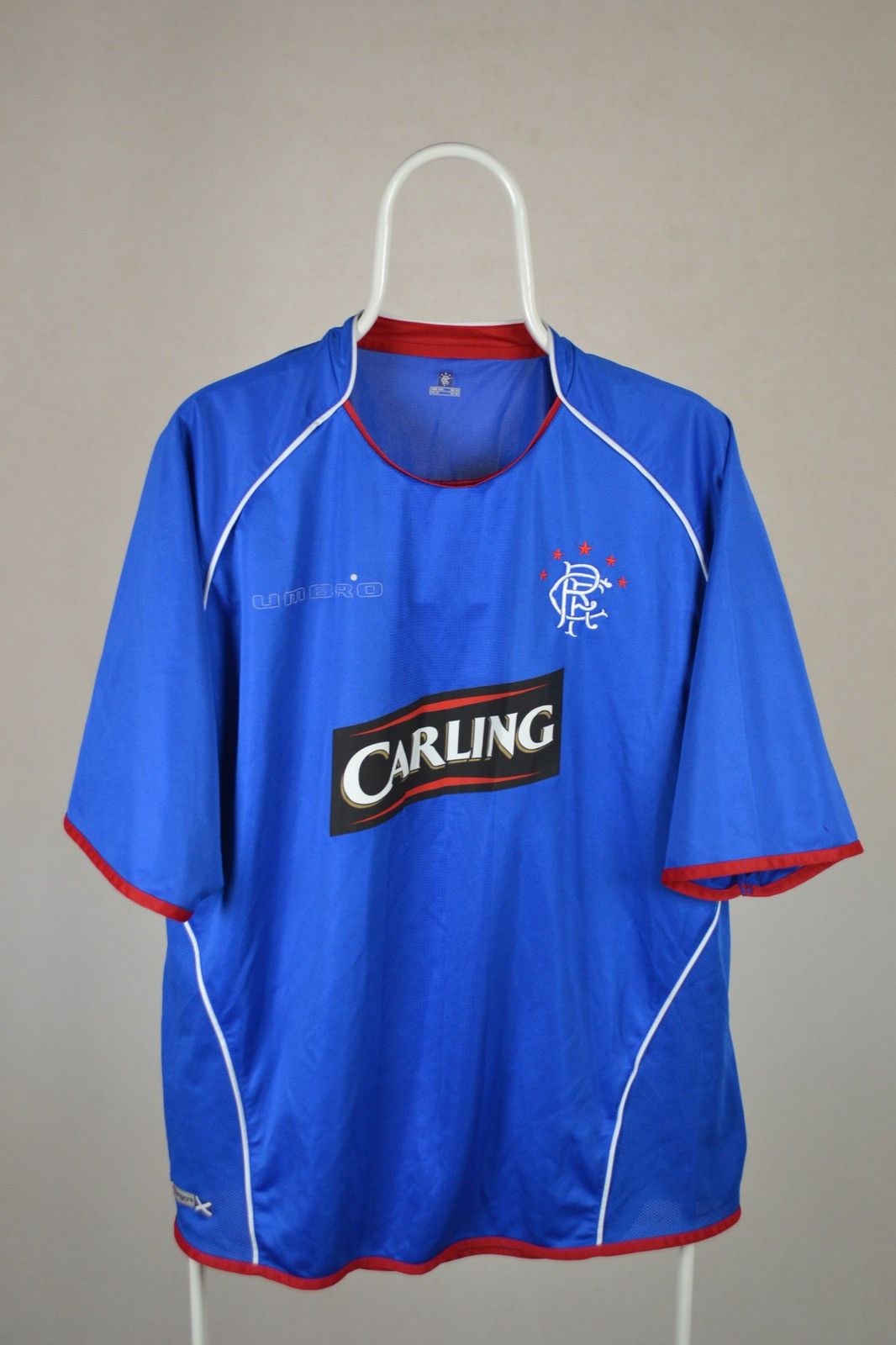 Diadora × Vintage Glasgow Rangers 2005 Home Football Soccer Shirt Jersey XXL Size US XXL / EU 58 / 5 - 1 Thumbnail