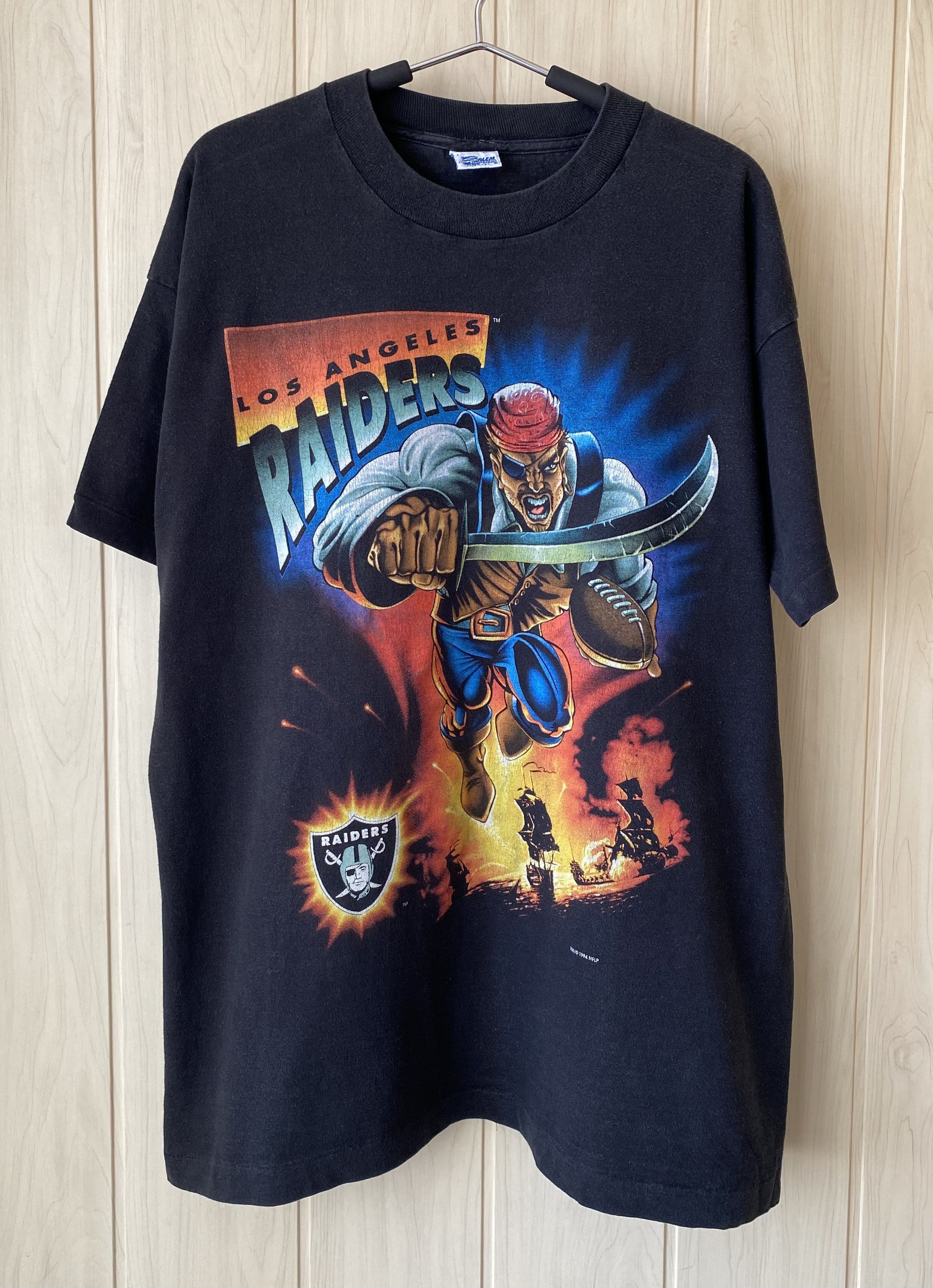 NFL × Vintage Vintage 1994 Los Angeles Raiders Pirate t-shirt Size US L / EU 52-54 / 3 - 1 Thumbnail