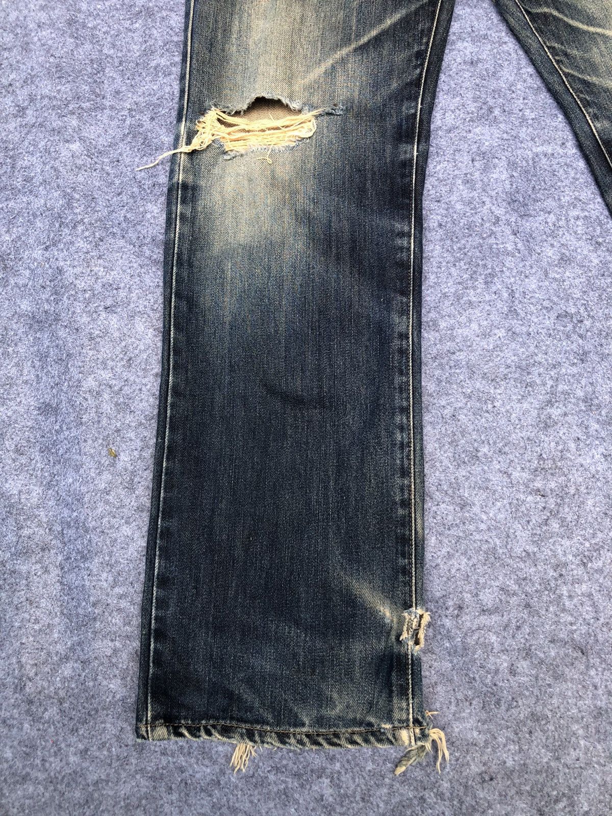 Edwin Last Drop🔥Rare🔥HOT🔥Edwin 403 Distressed Denim jeans Size US 34 / EU 50 - 8 Thumbnail