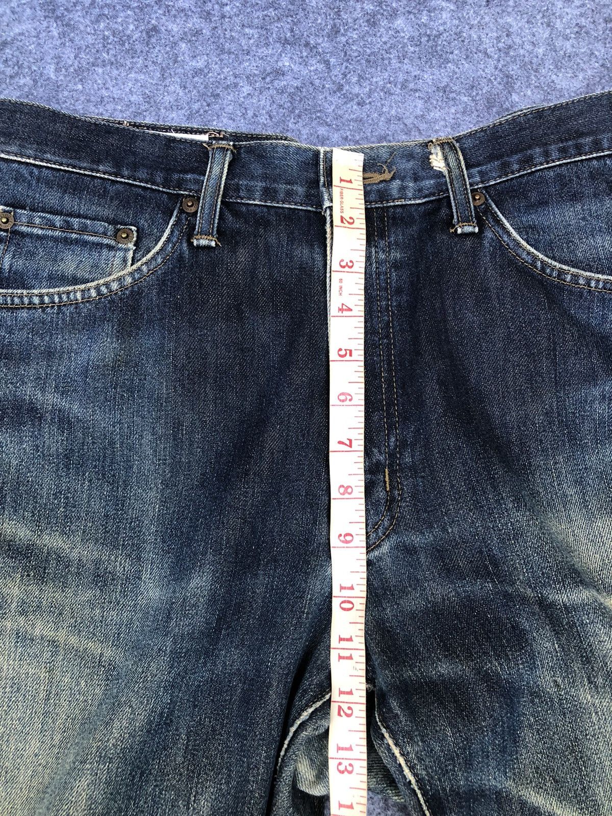 Edwin Last Drop🔥Rare🔥HOT🔥Edwin 403 Distressed Denim jeans Size US 34 / EU 50 - 14 Thumbnail