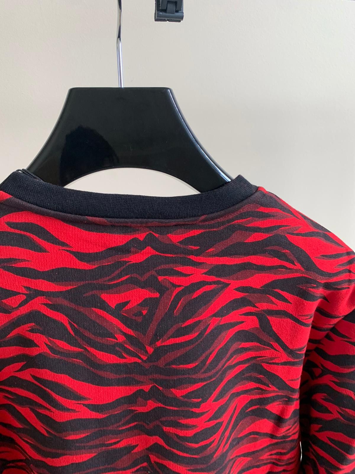 Balmain Tiger Camo Pullover in Red Tiger Camo Size US S / EU 44-46 / 1 - 14 Thumbnail