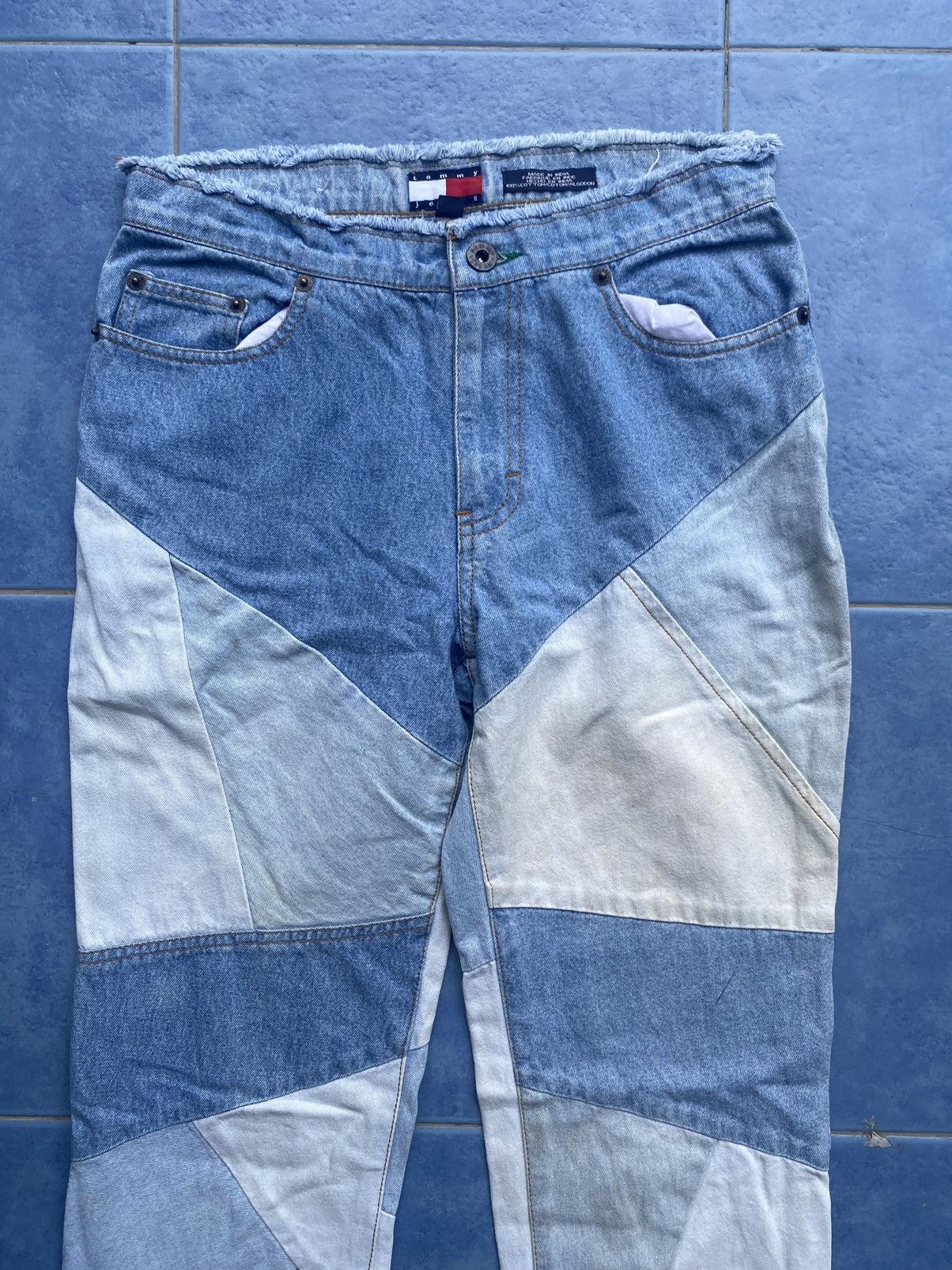 Tommy Hilfiger × Vintage Tommy Jeans Reworked Hagi Like Denim Size US 28 / EU 44 - 3 Thumbnail