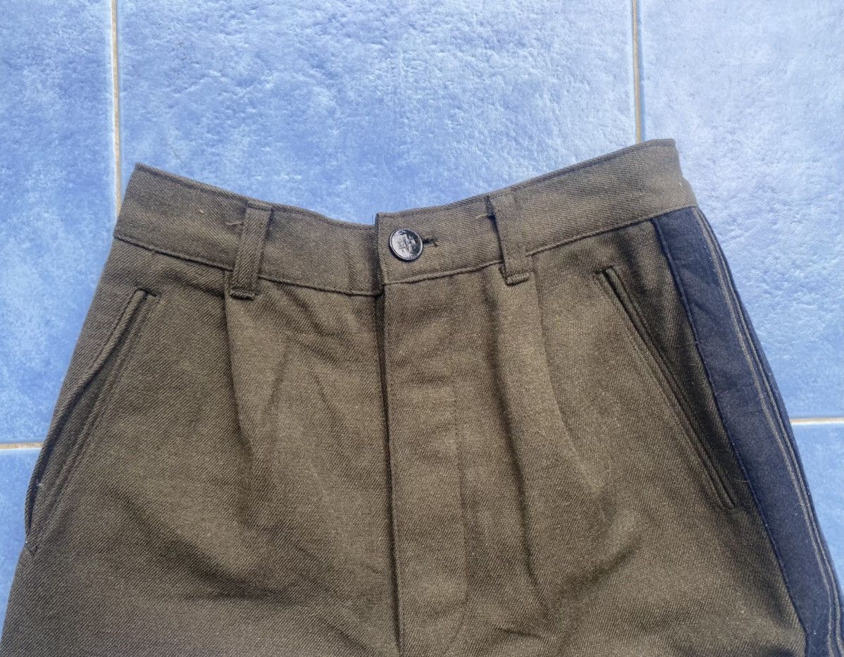Jean Paul Gaultier × Vintage JPG Sideline Green Wool Shorts Size US 26 / EU 42 - 4 Thumbnail