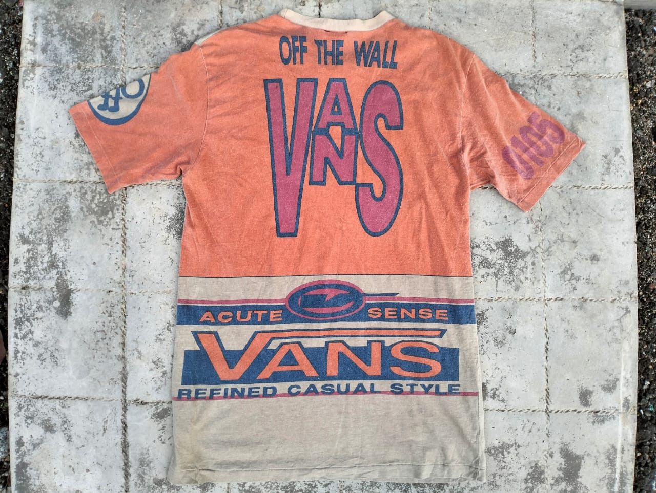 Vans Vintage X Rare X Vans Overprint Tee X Streetwear Size US L / EU 52-54 / 3 - 6 Thumbnail