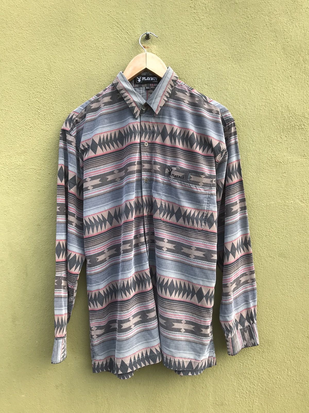 Playboy PLAYBOY LONG SLEEVE NAVAJO SHIRT Size US XL / EU 56 / 4 - 1 Thumbnail