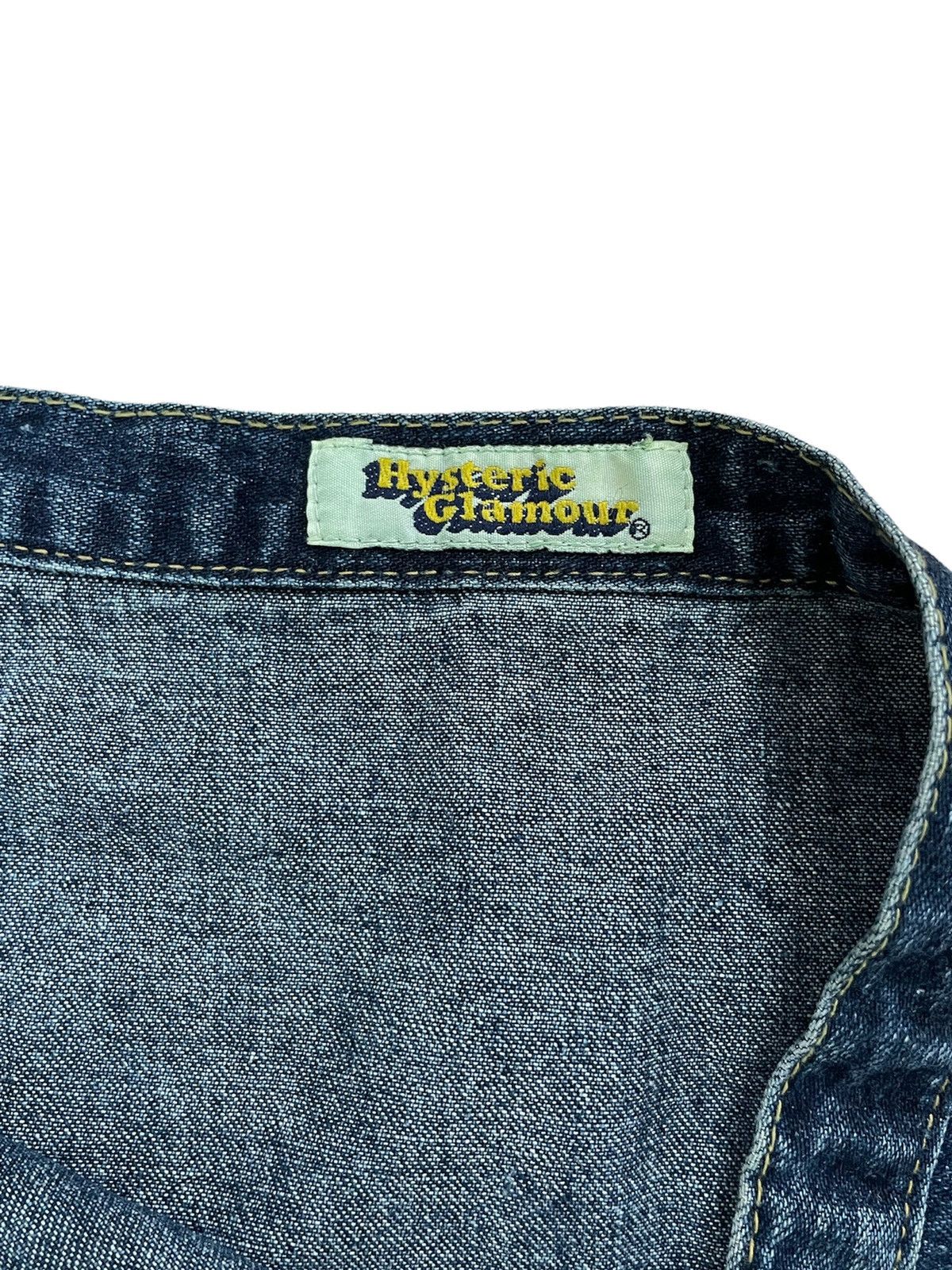 Designer × Hysteric Glamour × Japanese Brand Hysteric Glamour Denim Zigzag Designer Skirt Size 27" / US 4 / IT 40 - 7 Thumbnail