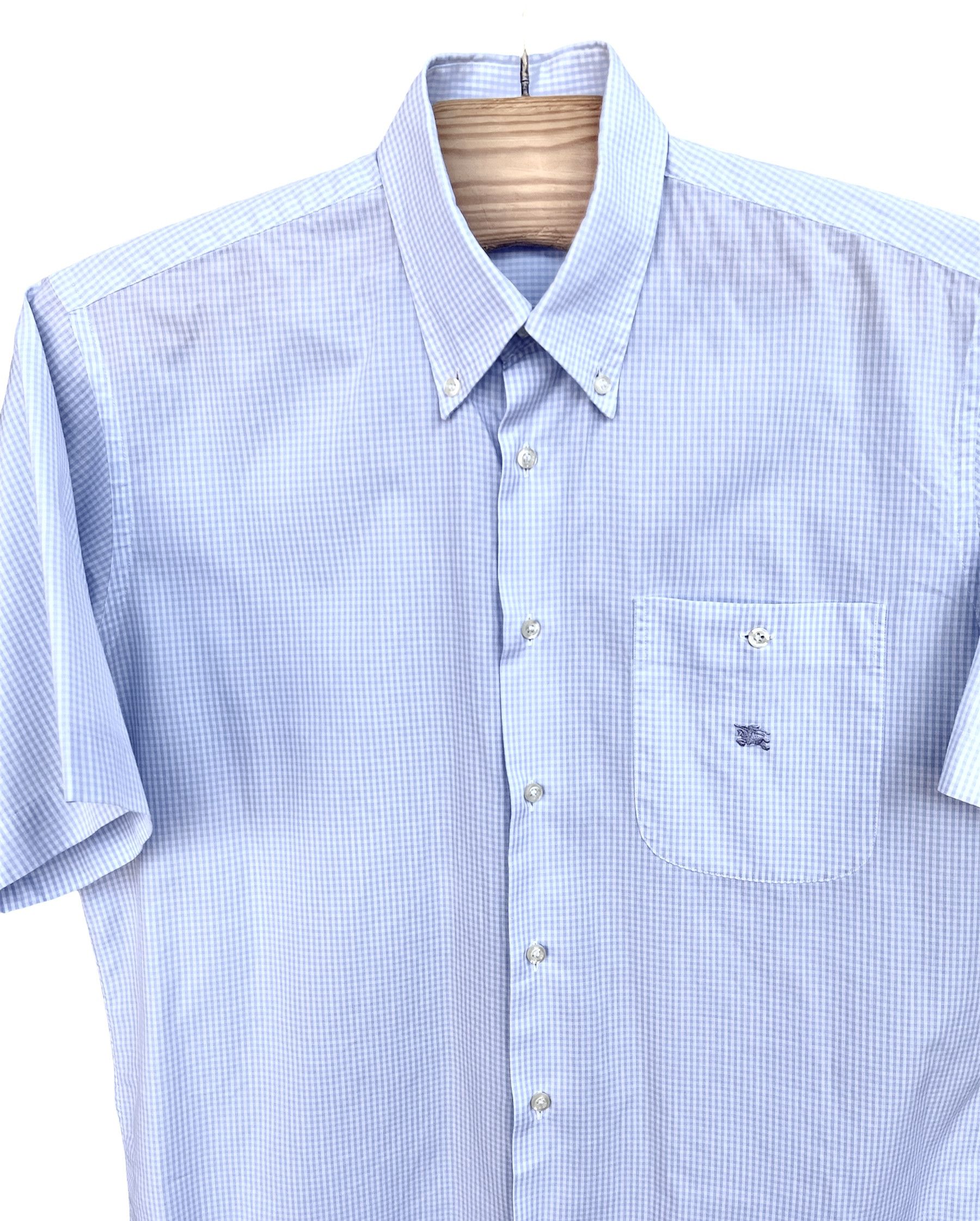 Burberry Burberry summer shirt tshirt size L plaid checkered Size US L / EU 52-54 / 3 - 2 Thumbnail