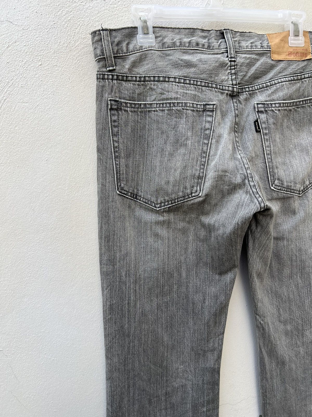 Beams Plus Beams Japan Faded Black Denim Jeans Size US 31 - 12 Thumbnail