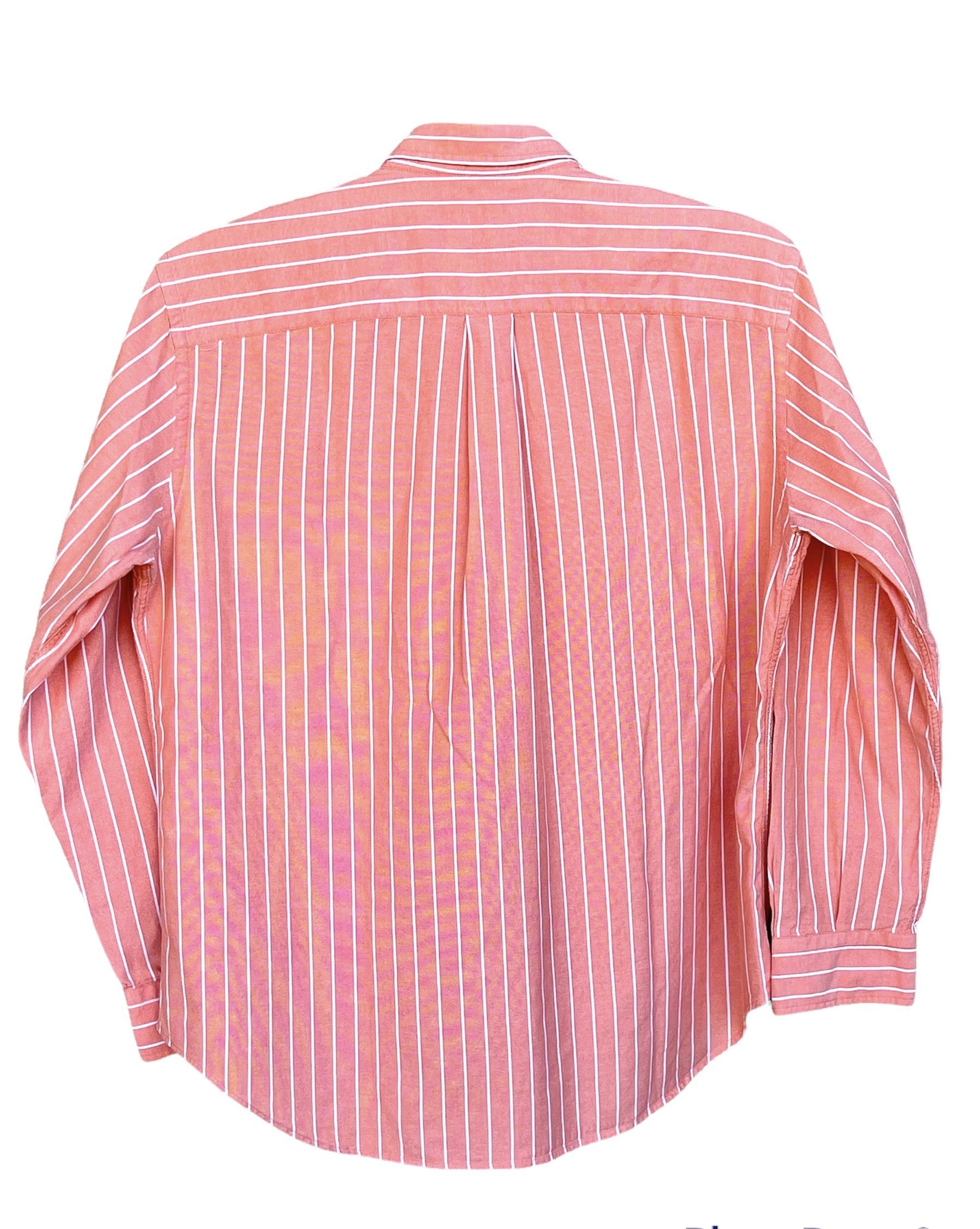 Burberry 🔥 Burberry London shirt striped size xl orange pink Size US XL / EU 56 / 4 - 4 Thumbnail