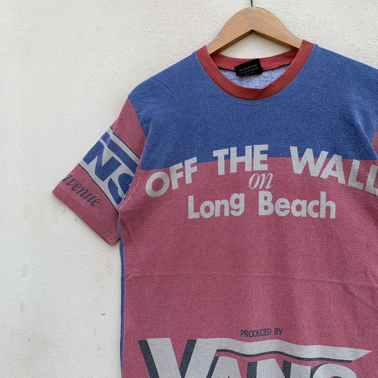 Vans × Vintage RARE‼️Vintage VANS OFF THE WALL USA FULLPRINT T-shirt Size US M / EU 48-50 / 2 - 4 Thumbnail