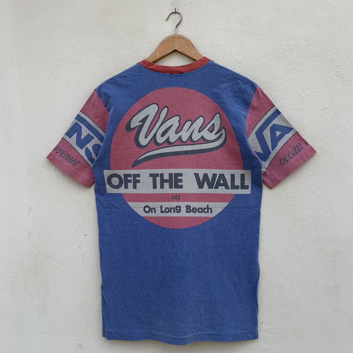 Vans × Vintage RARE‼️Vintage VANS OFF THE WALL USA FULLPRINT T-shirt Size US M / EU 48-50 / 2 - 6 Thumbnail